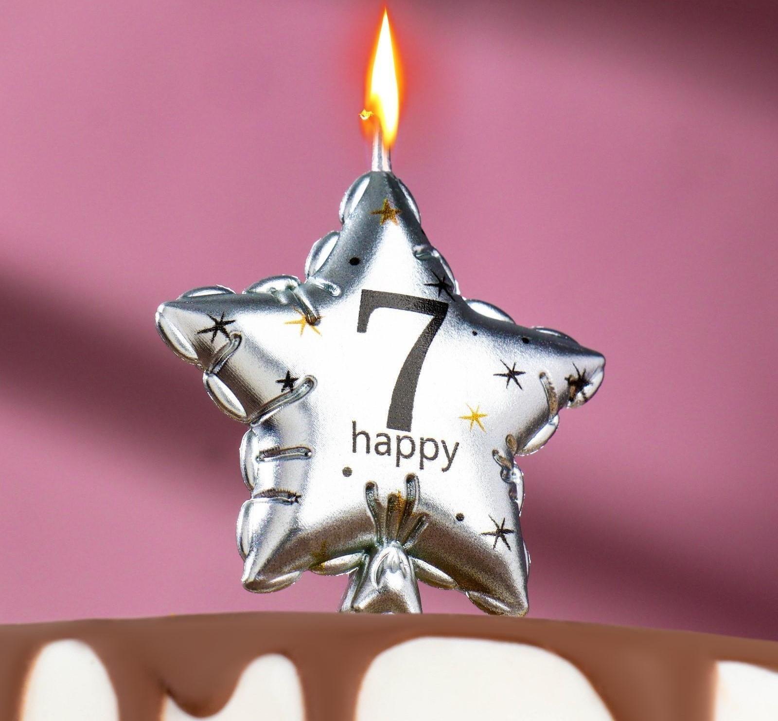 Свеча в торт на шпажке 