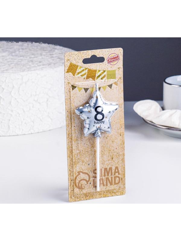 Свеча в торт на шпажке 