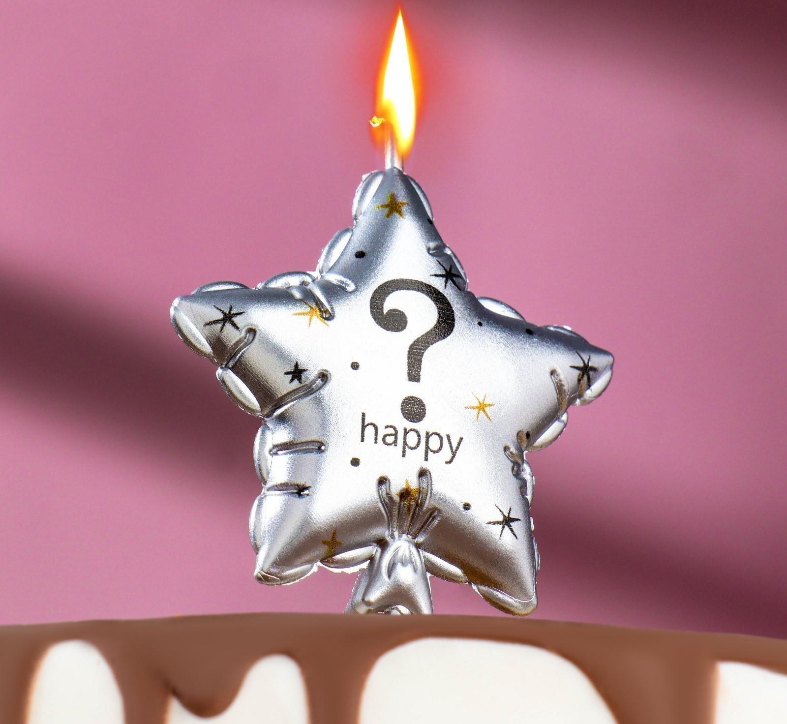 Свеча в торт на шпажке 