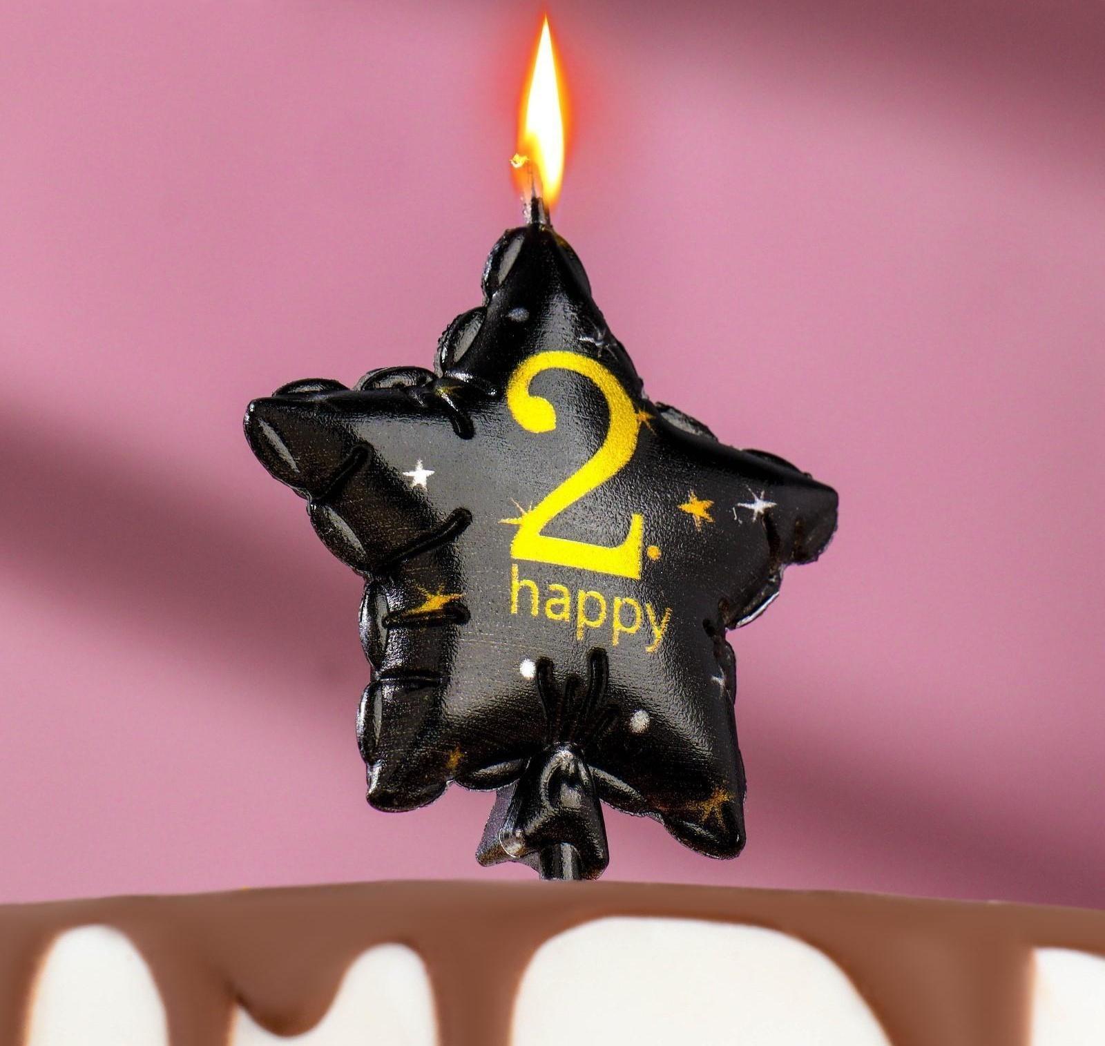 Свеча в торт на шпажке 