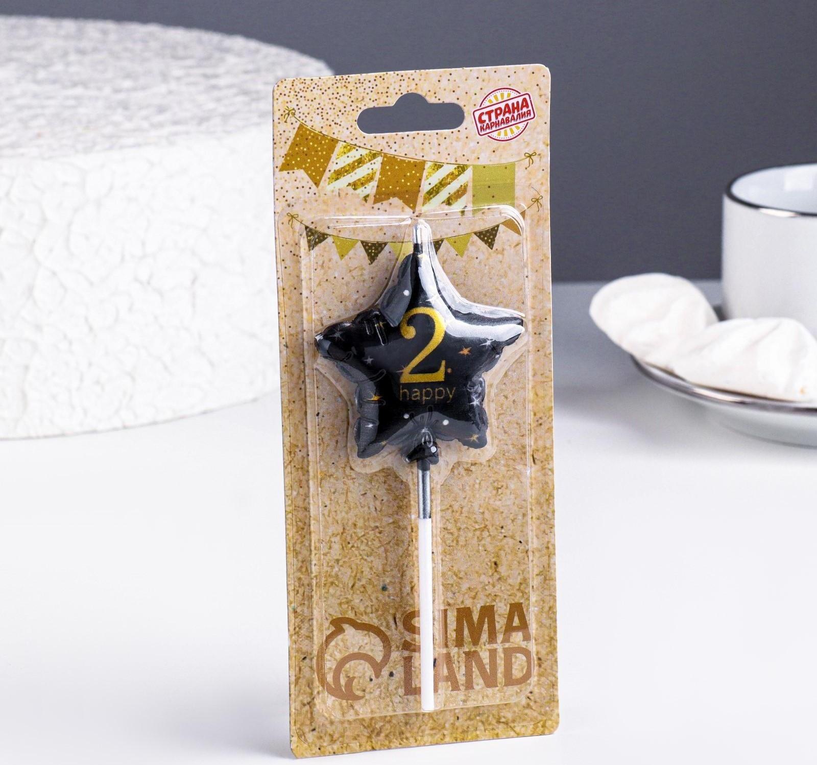 Свеча в торт на шпажке 