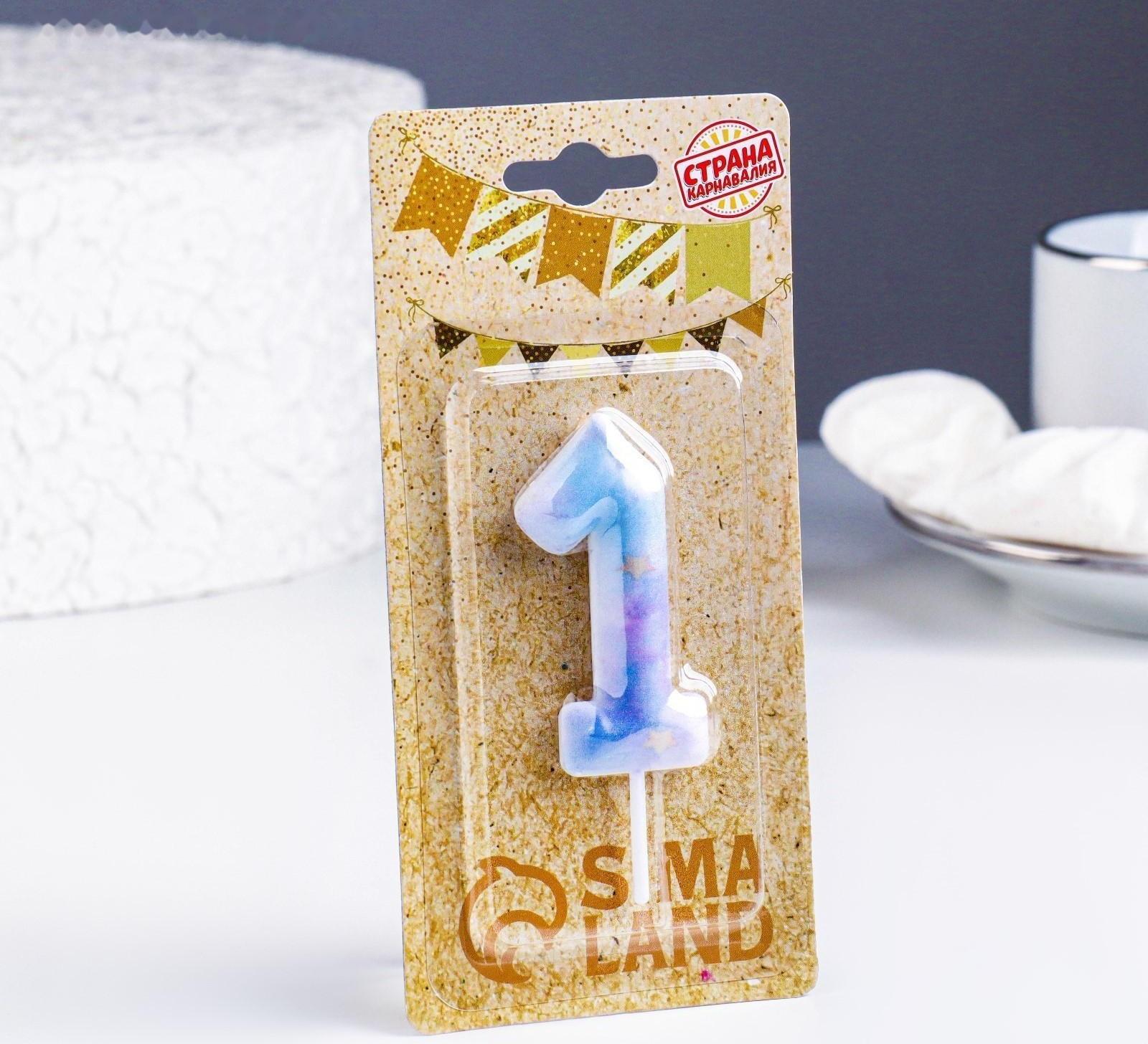 Свеча в торт на шпажке 