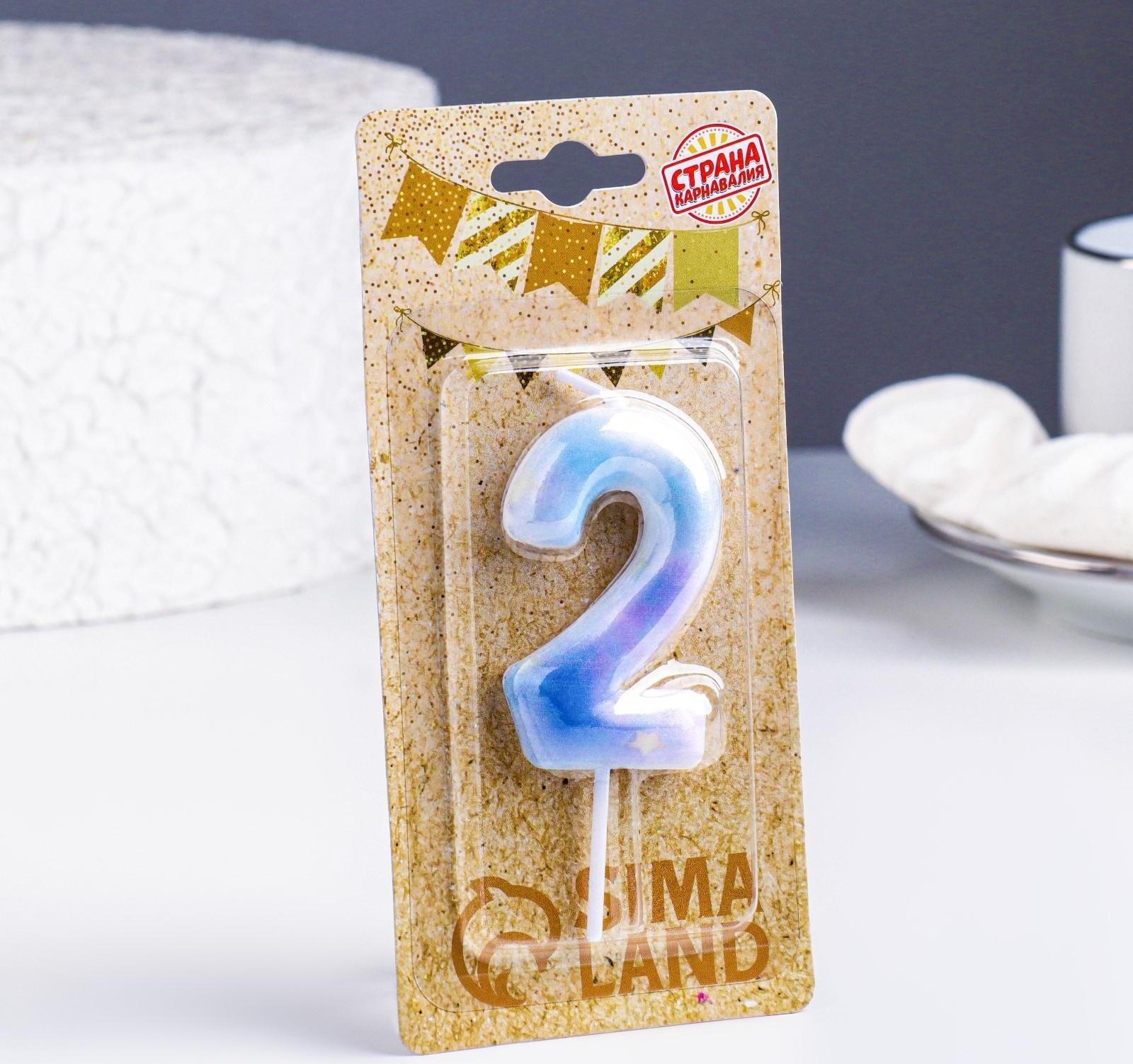 Свеча в торт на шпажке 