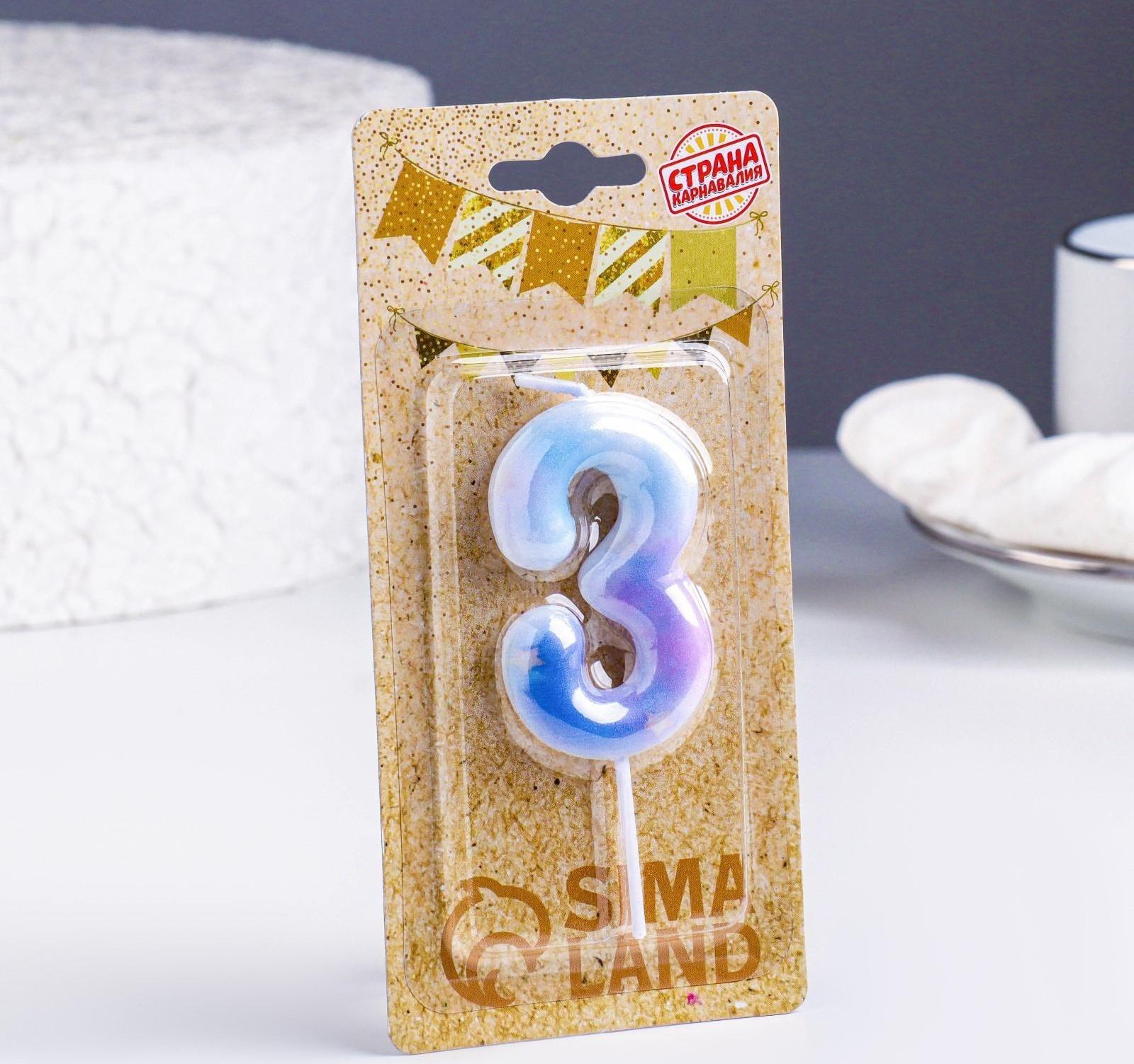 Свеча в торт на шпажке 