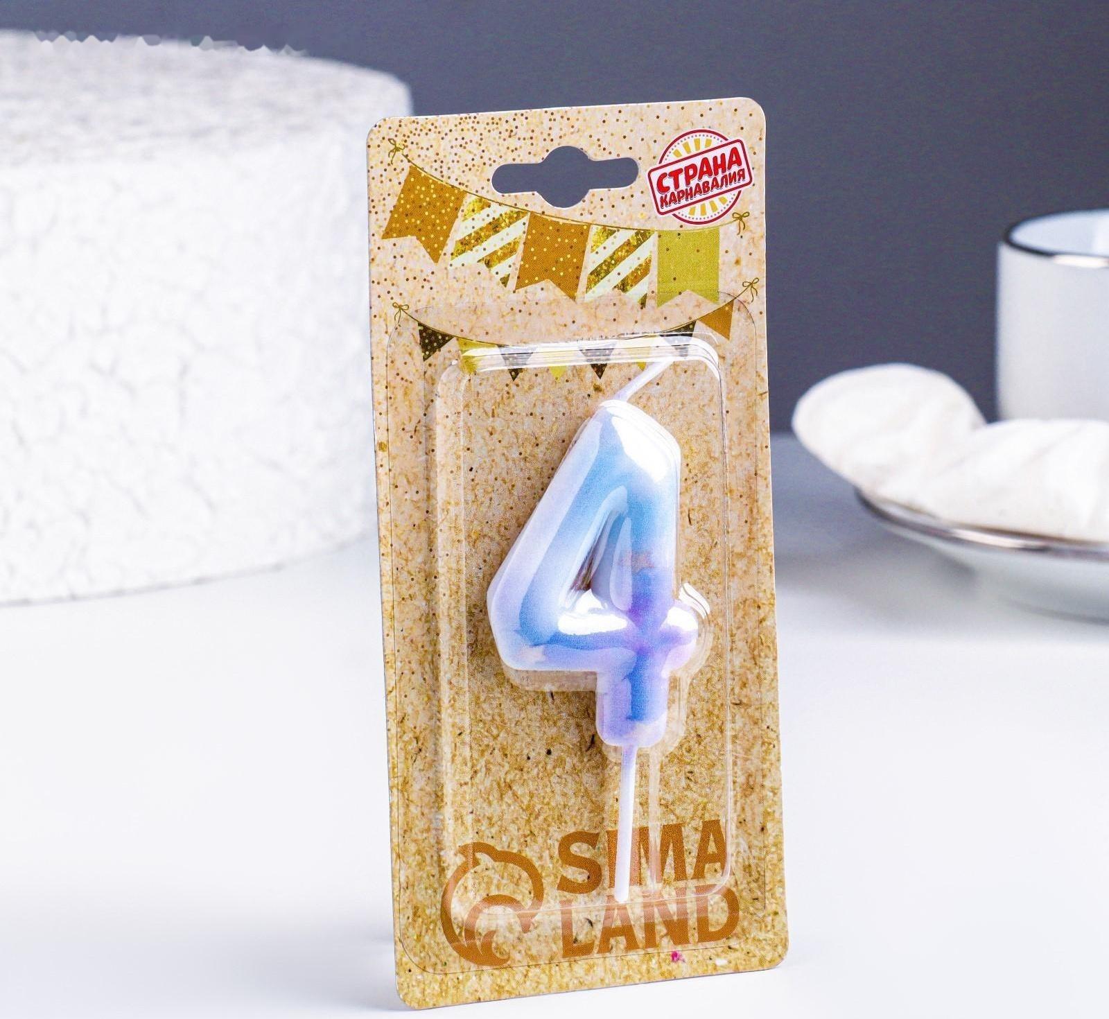 Свеча в торт на шпажке 