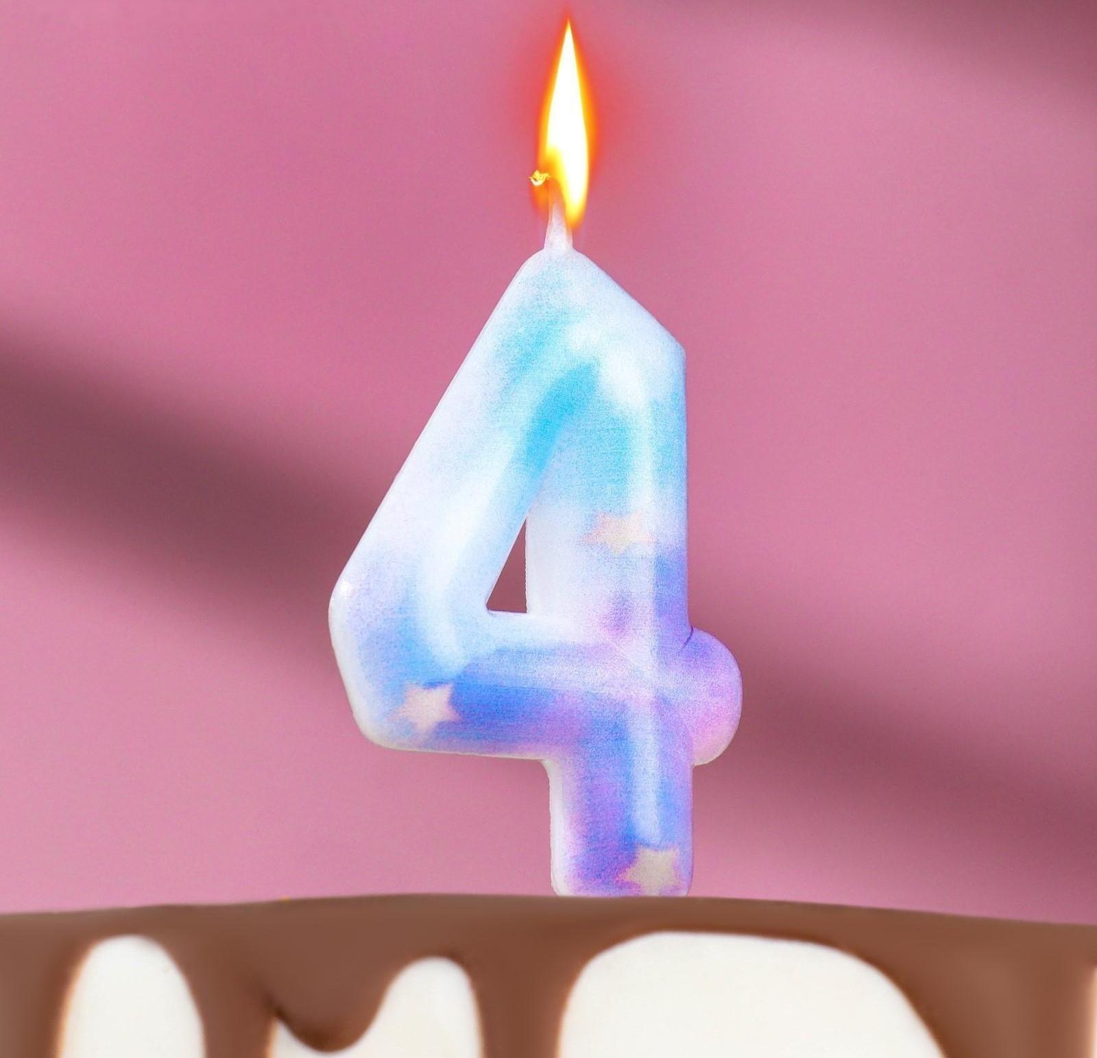 Свеча в торт на шпажке 