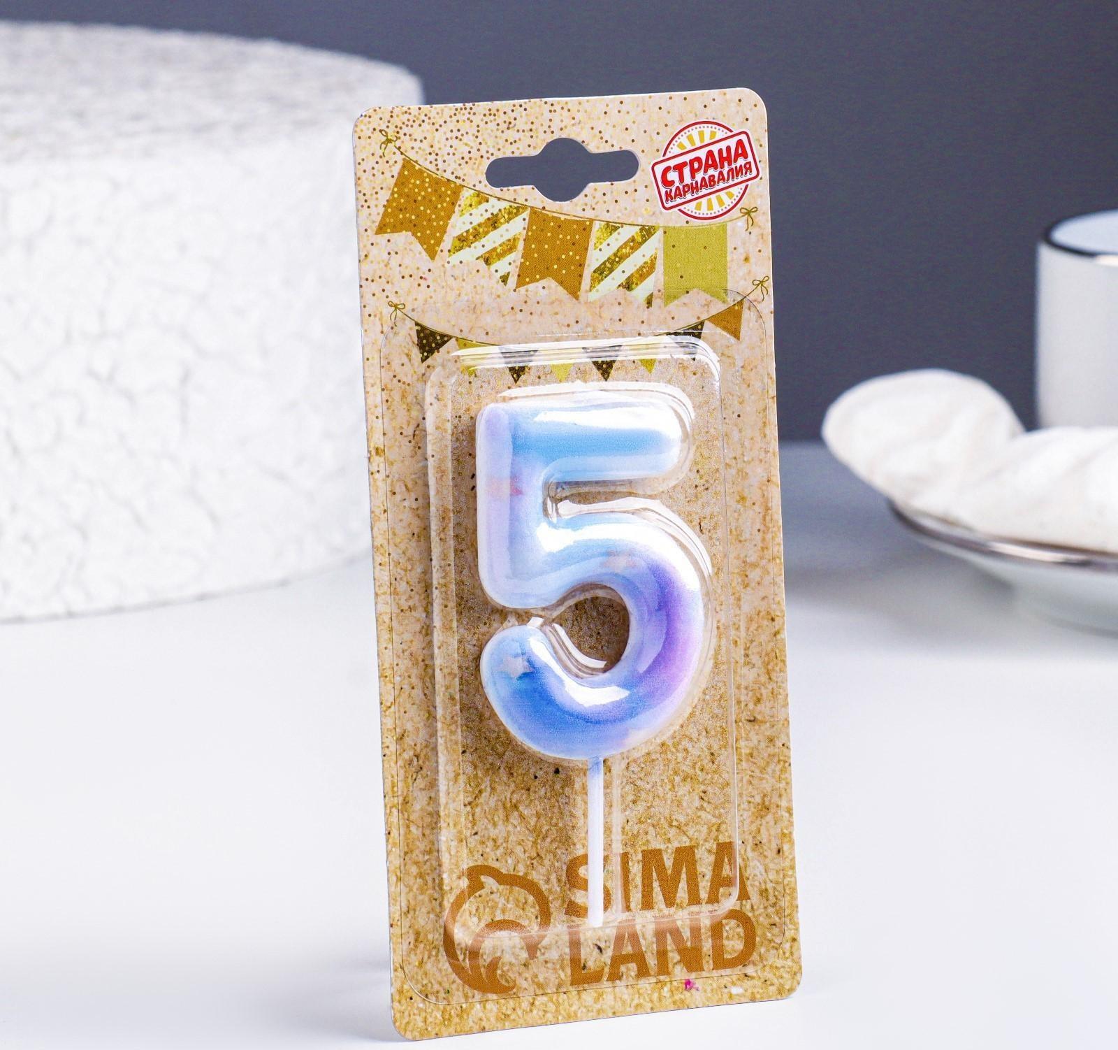 Свеча в торт на шпажке 