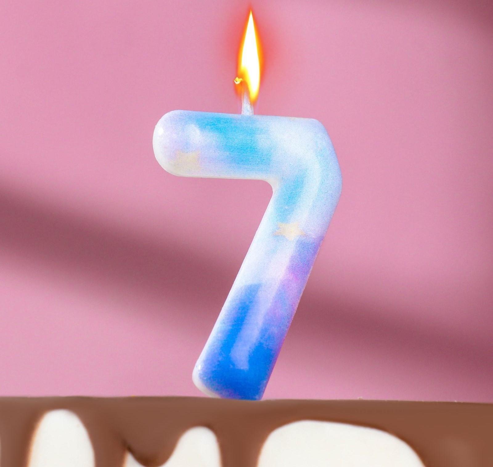 Свеча в торт на шпажке 