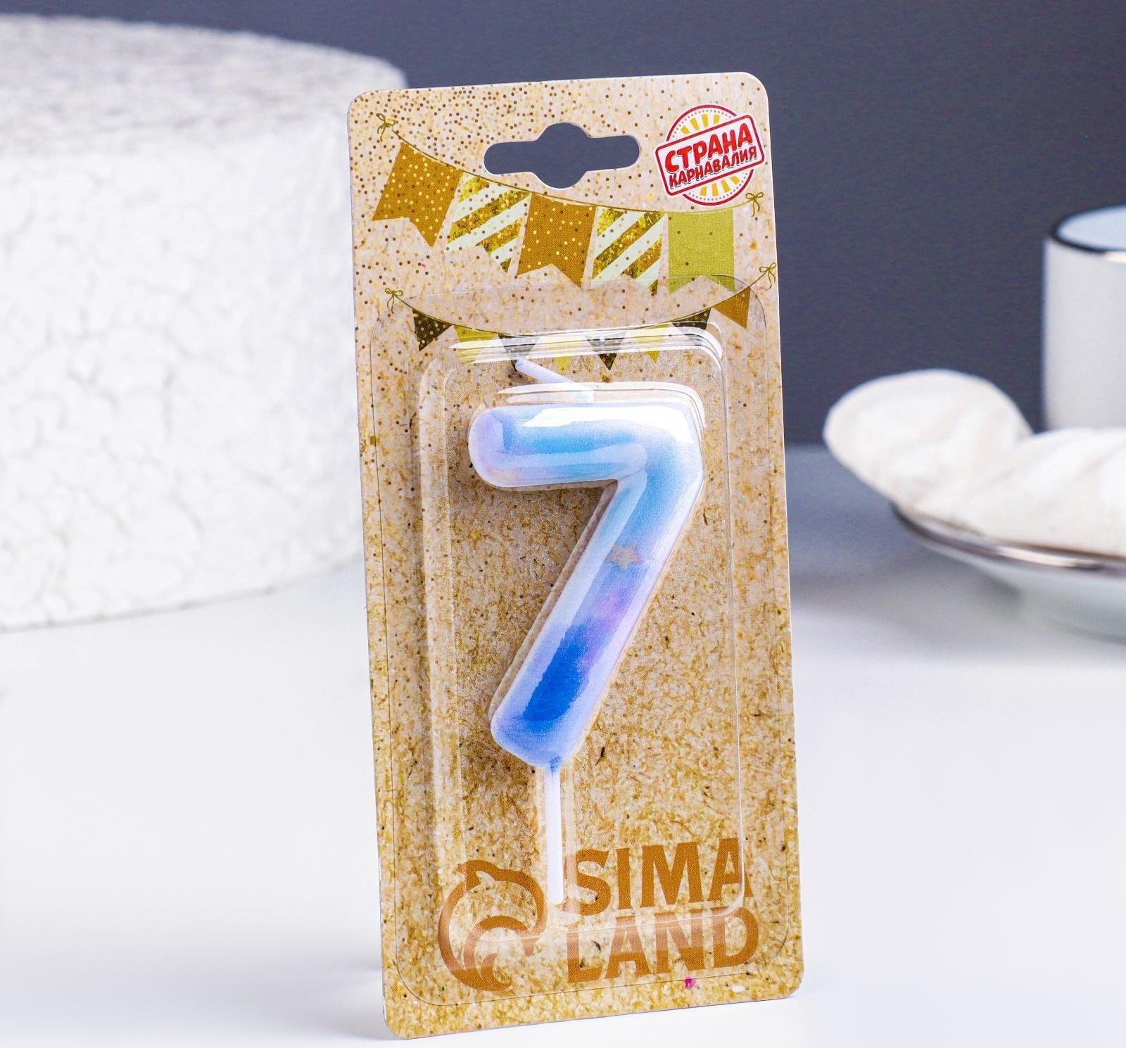 Свеча в торт на шпажке 