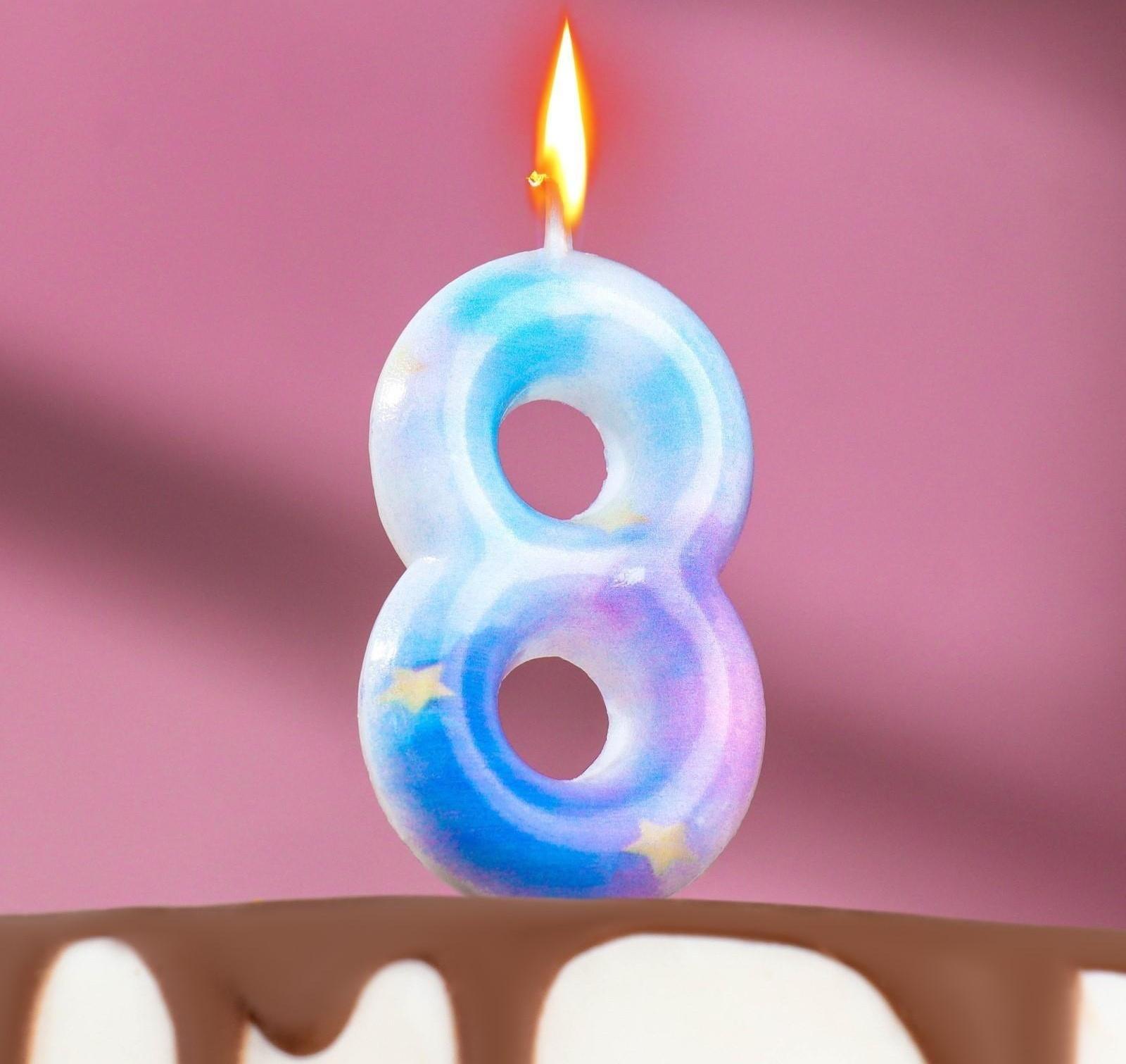 Свеча в торт на шпажке 