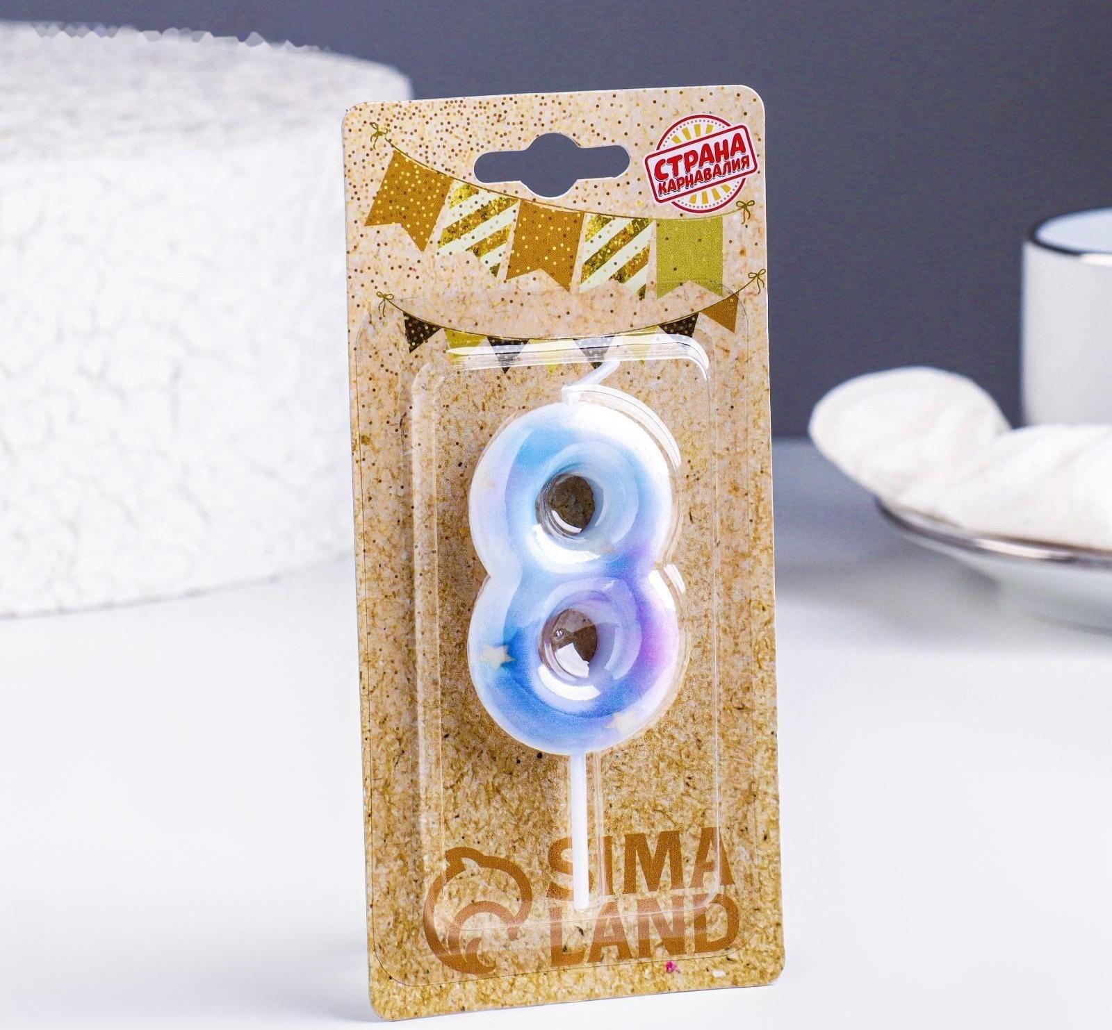 Свеча в торт на шпажке 