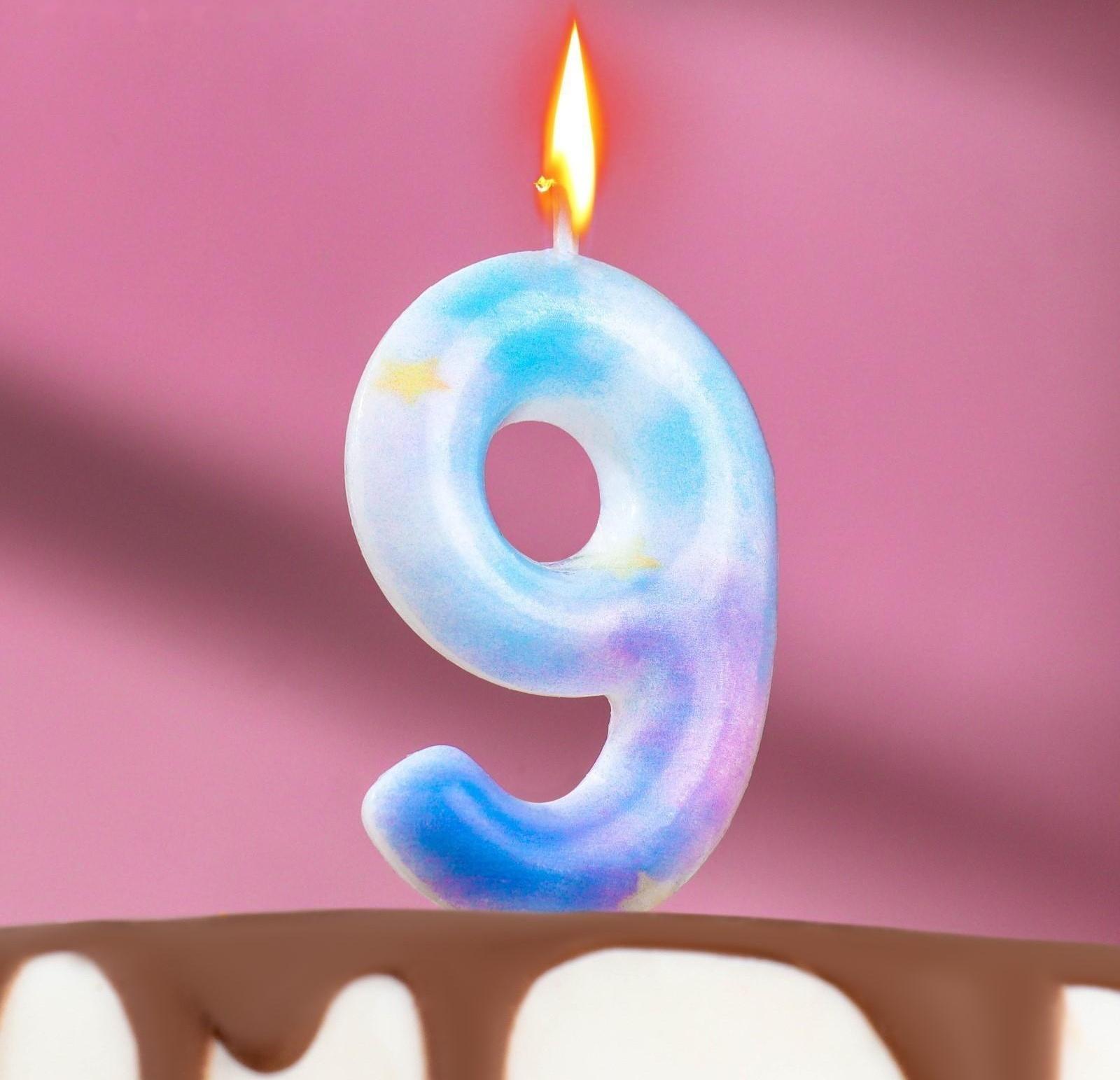 Свеча в торт на шпажке 