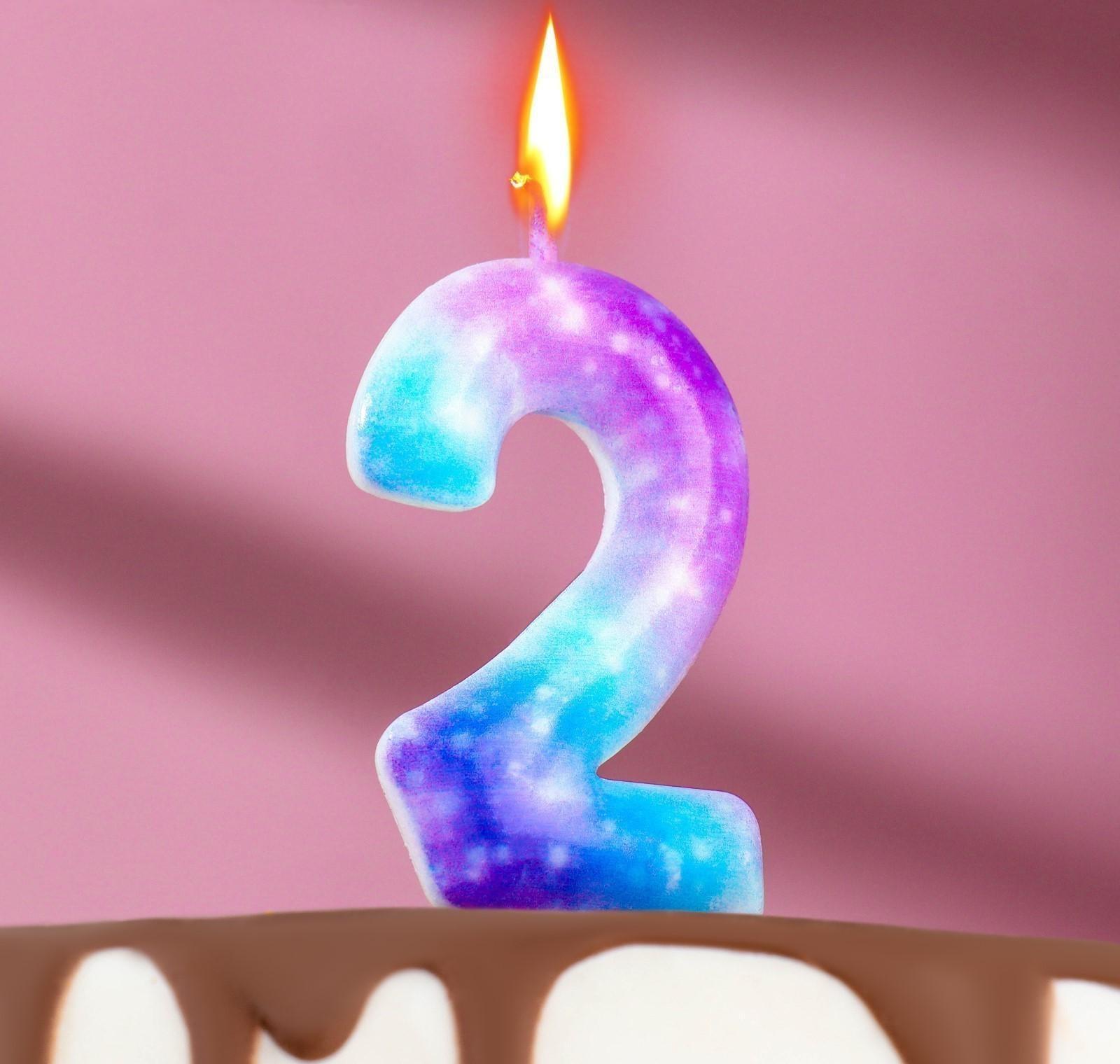 Свеча в торт на шпажке 