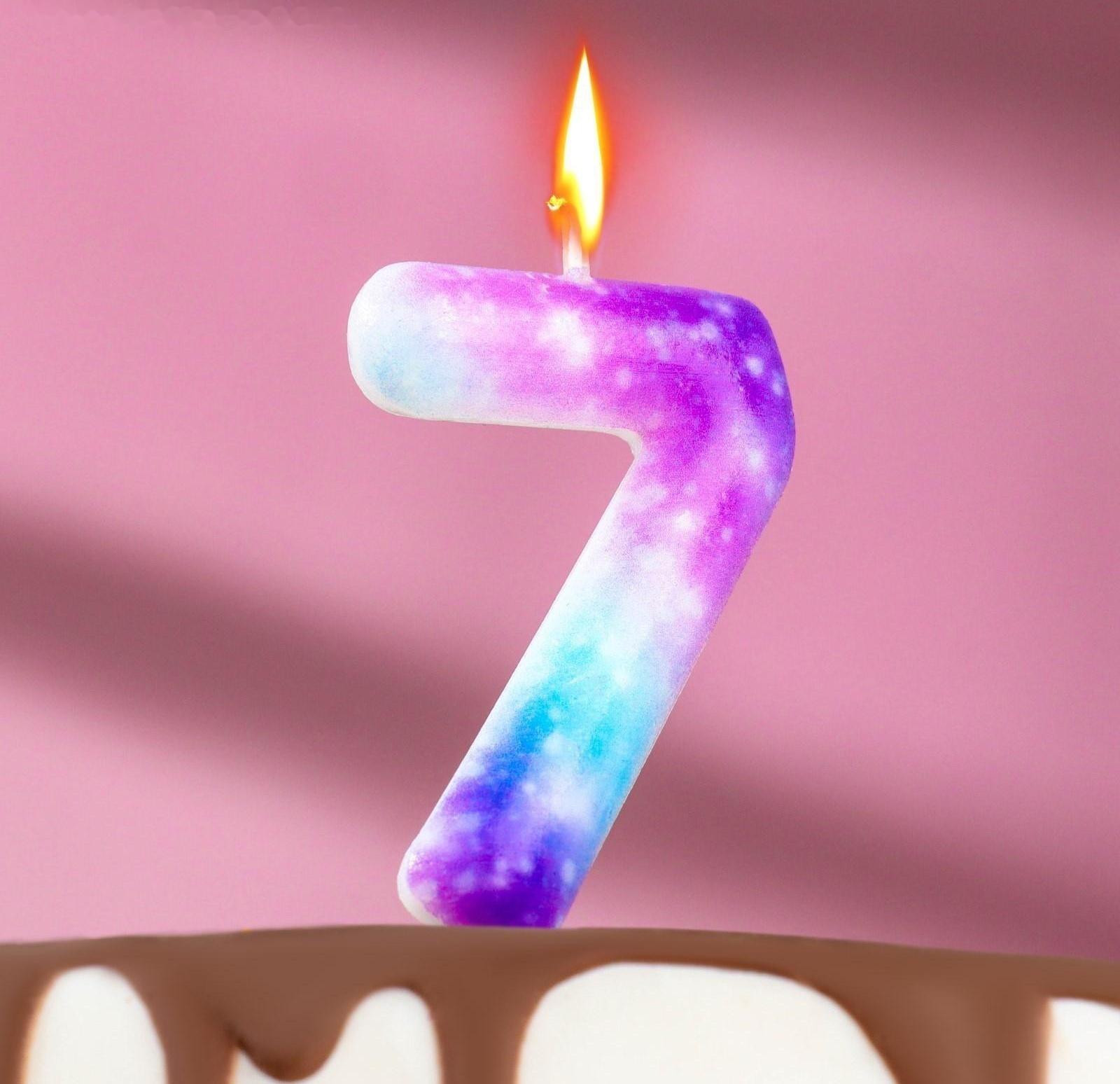 Свеча в торт на шпажке 