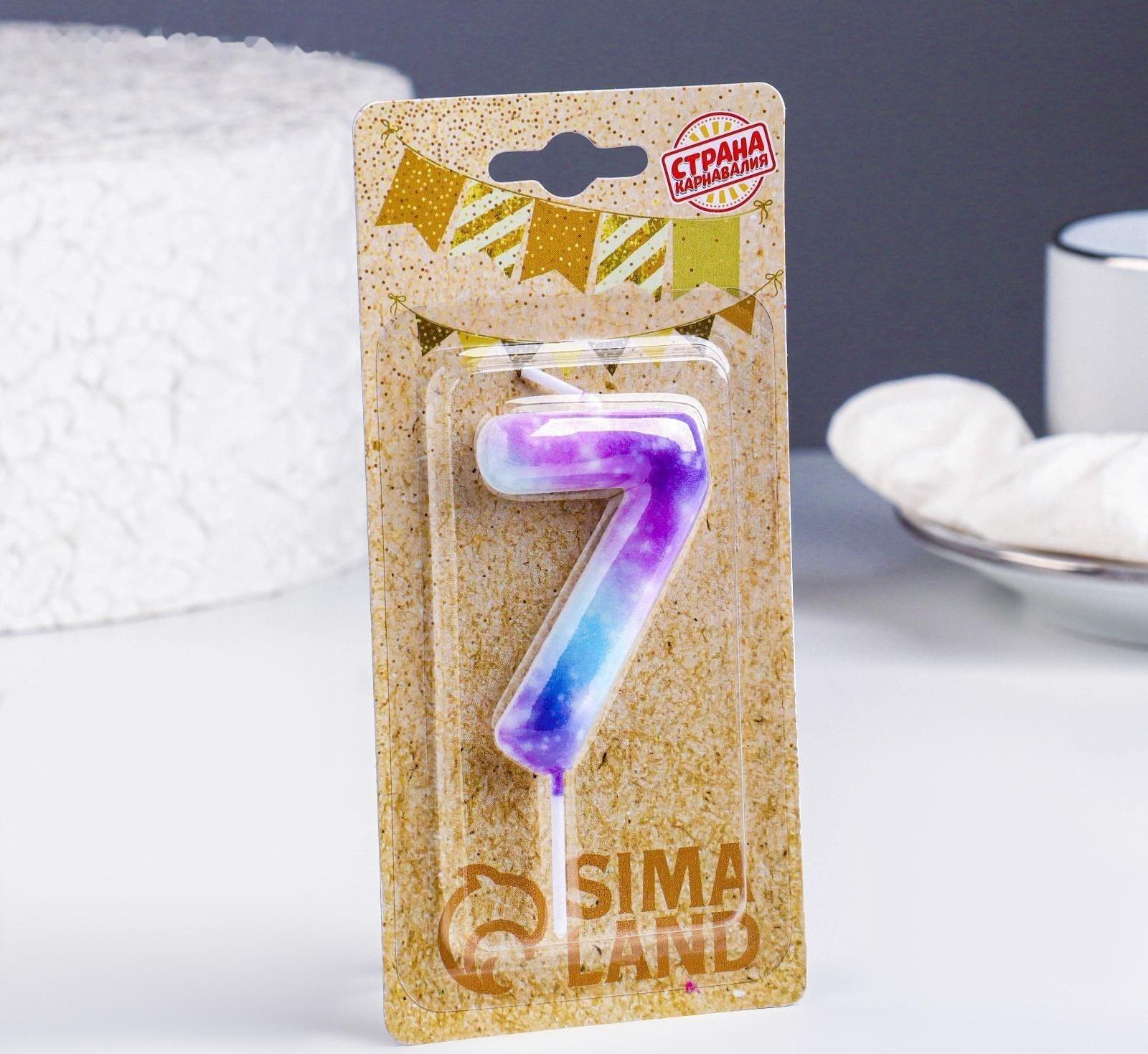 Свеча в торт на шпажке 