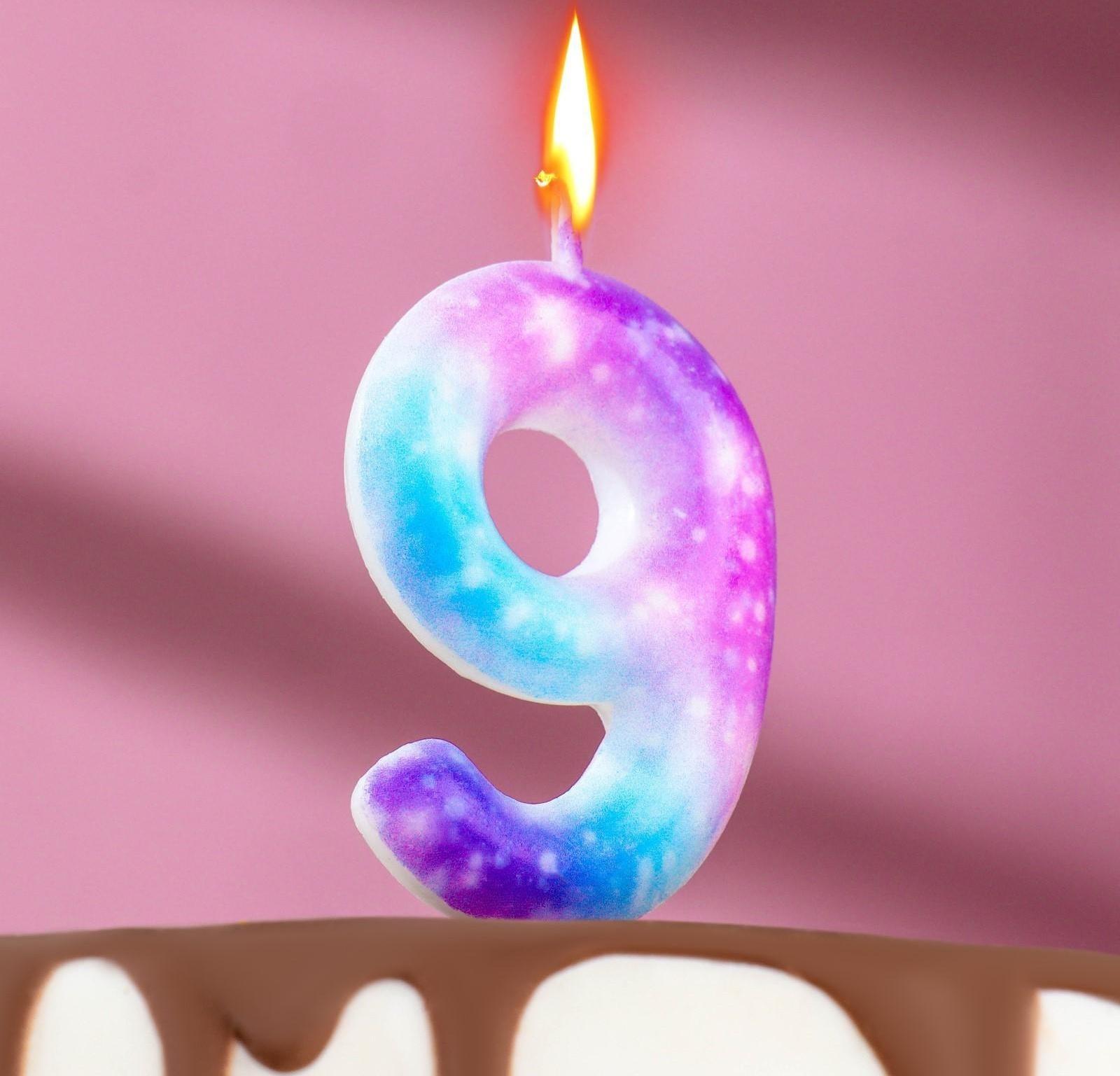 Свеча в торт на шпажке 