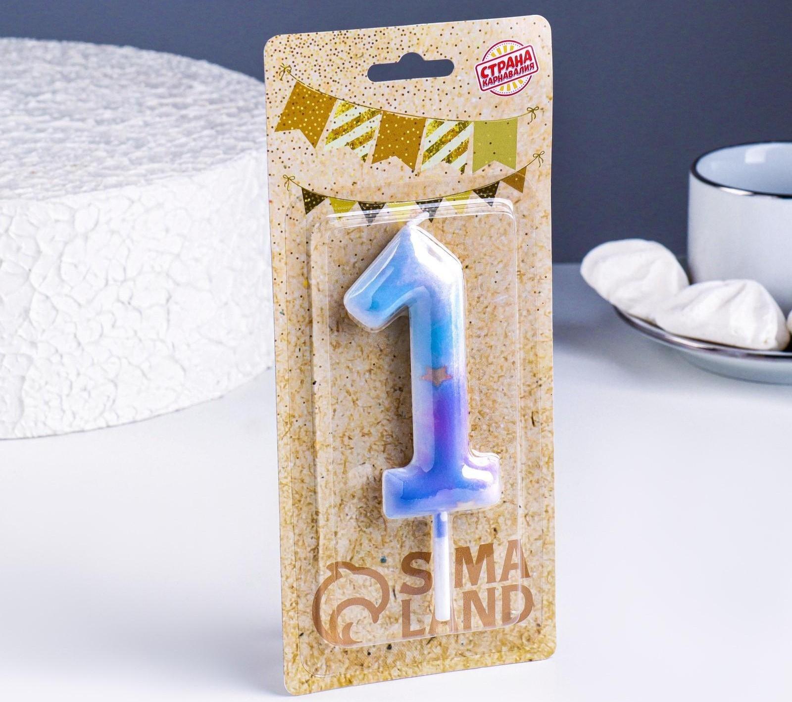 Свеча в торт на шпажке 