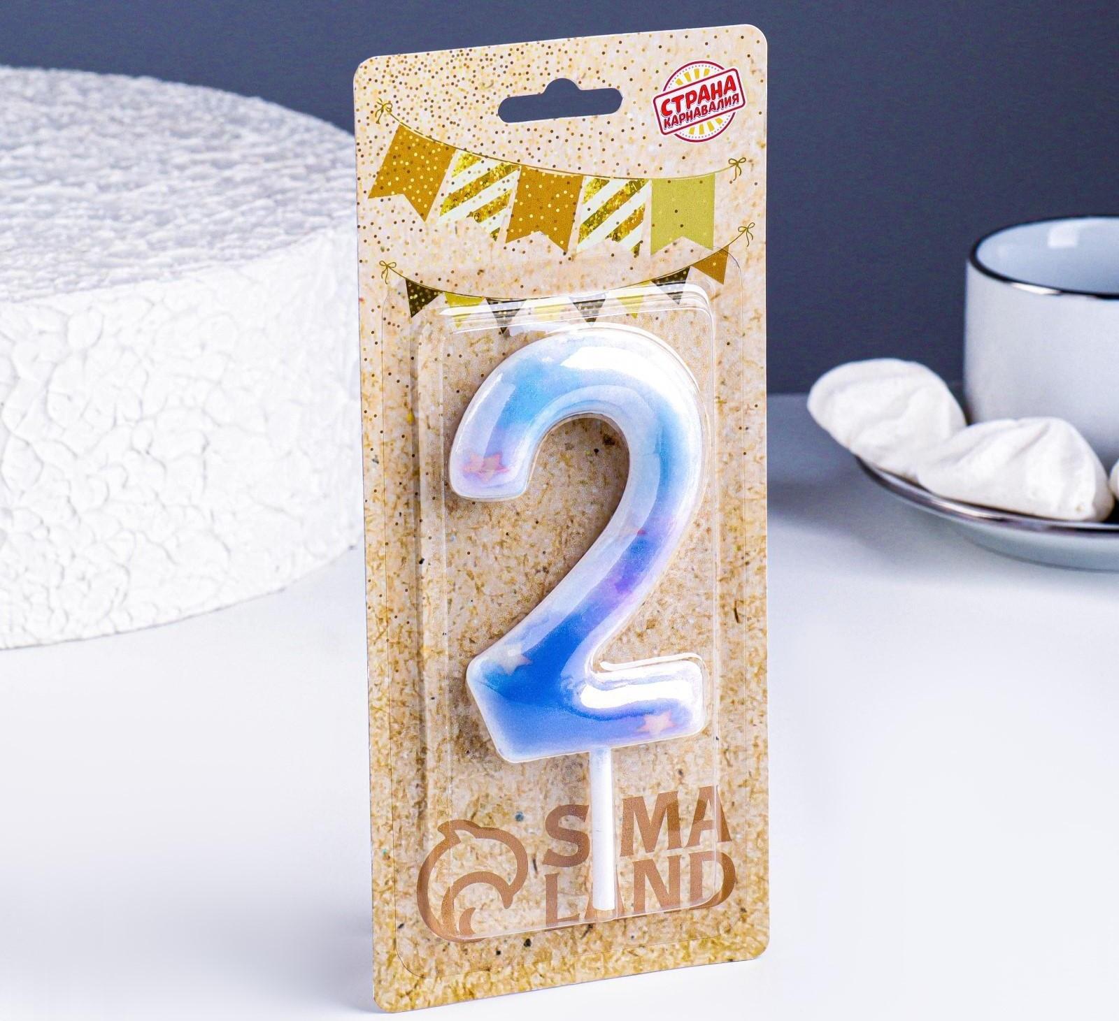 Свеча в торт на шпажке 