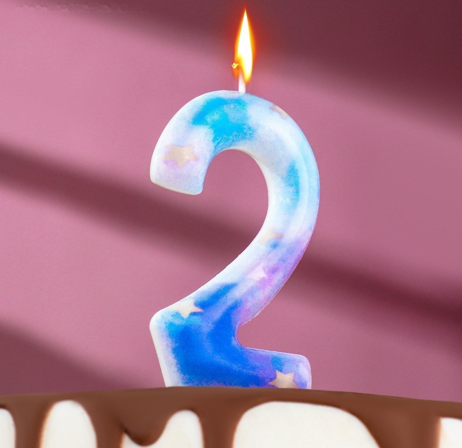 Свеча в торт на шпажке 