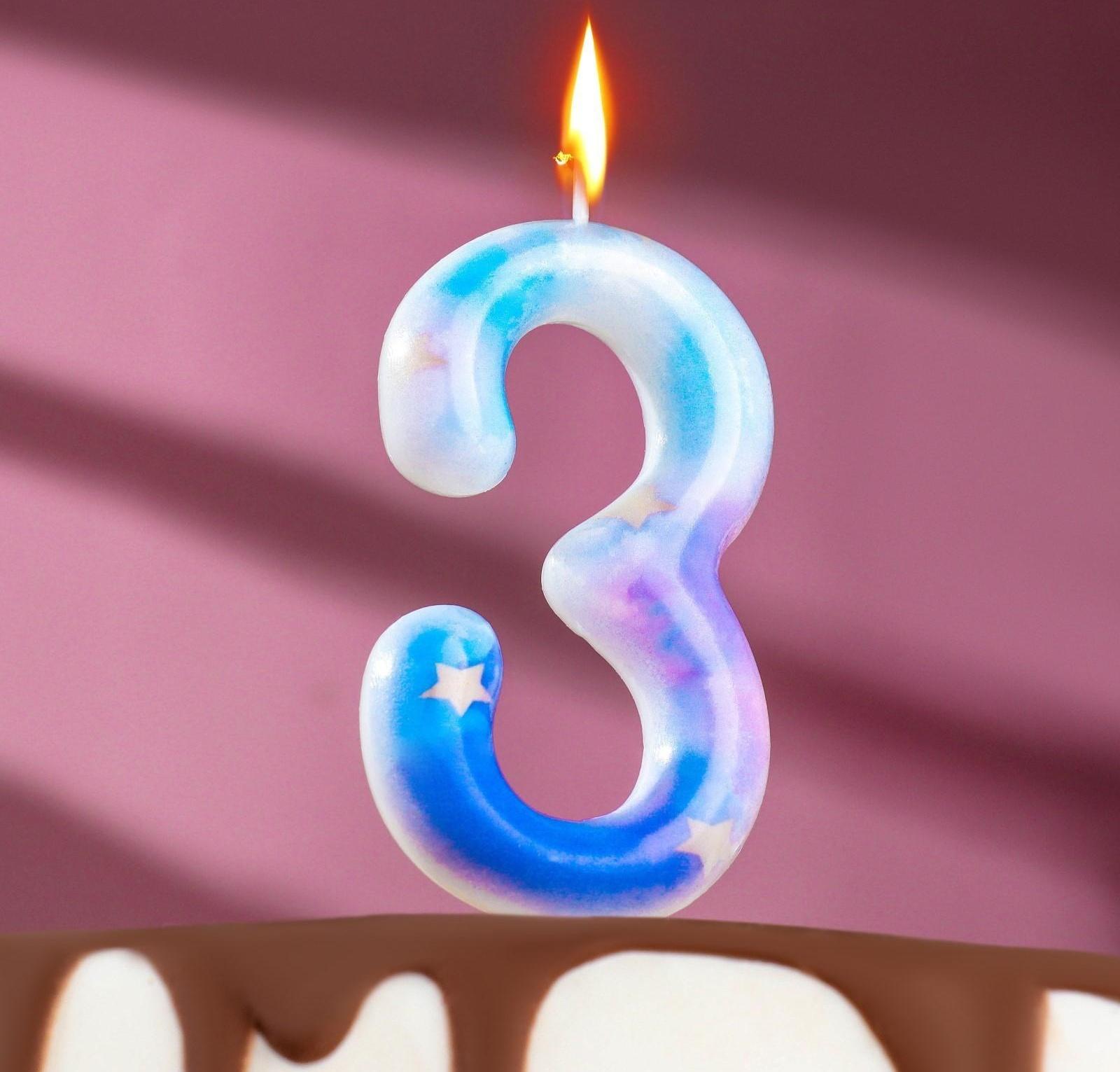 Свеча в торт на шпажке 