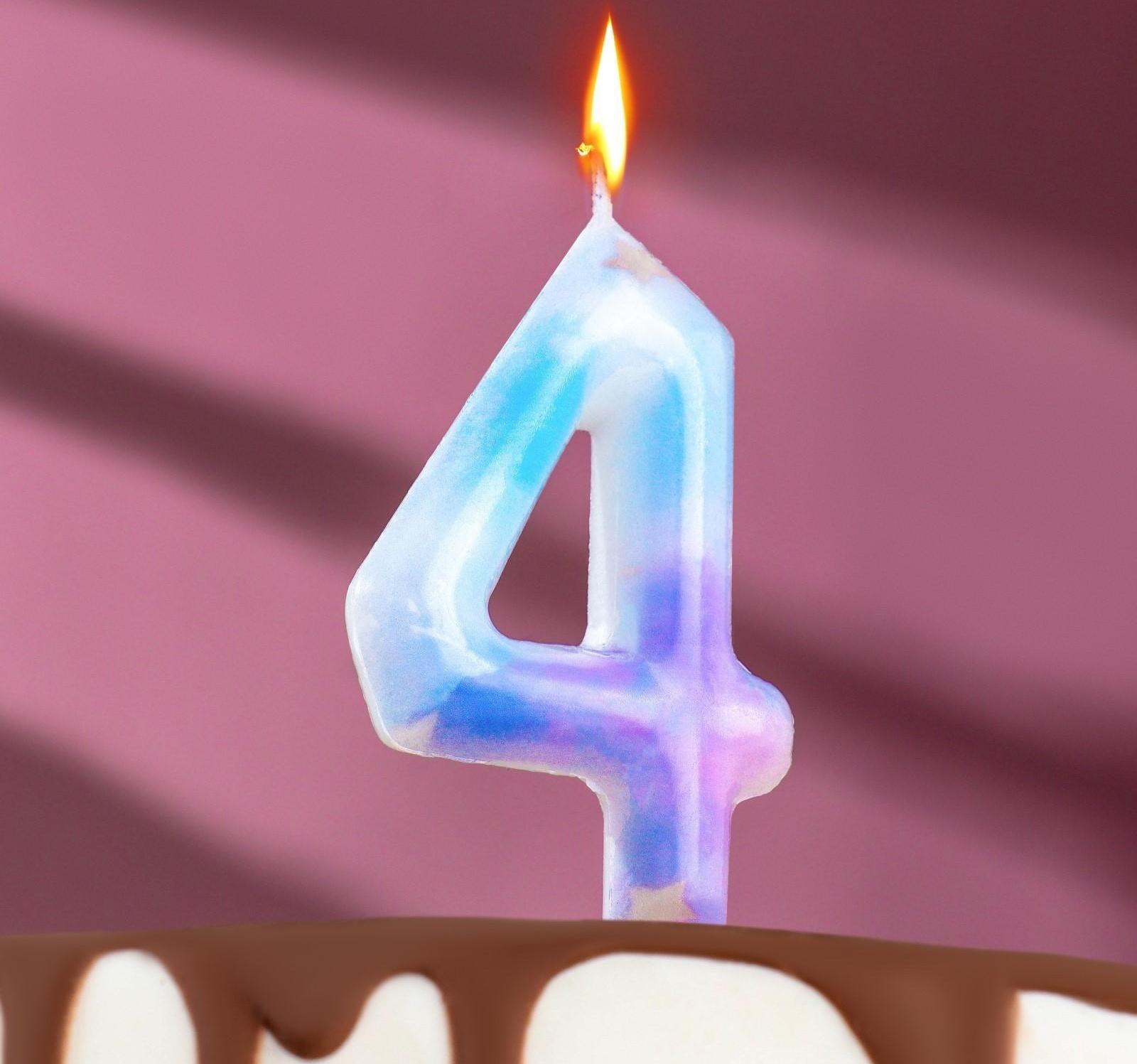 Свеча в торт на шпажке 