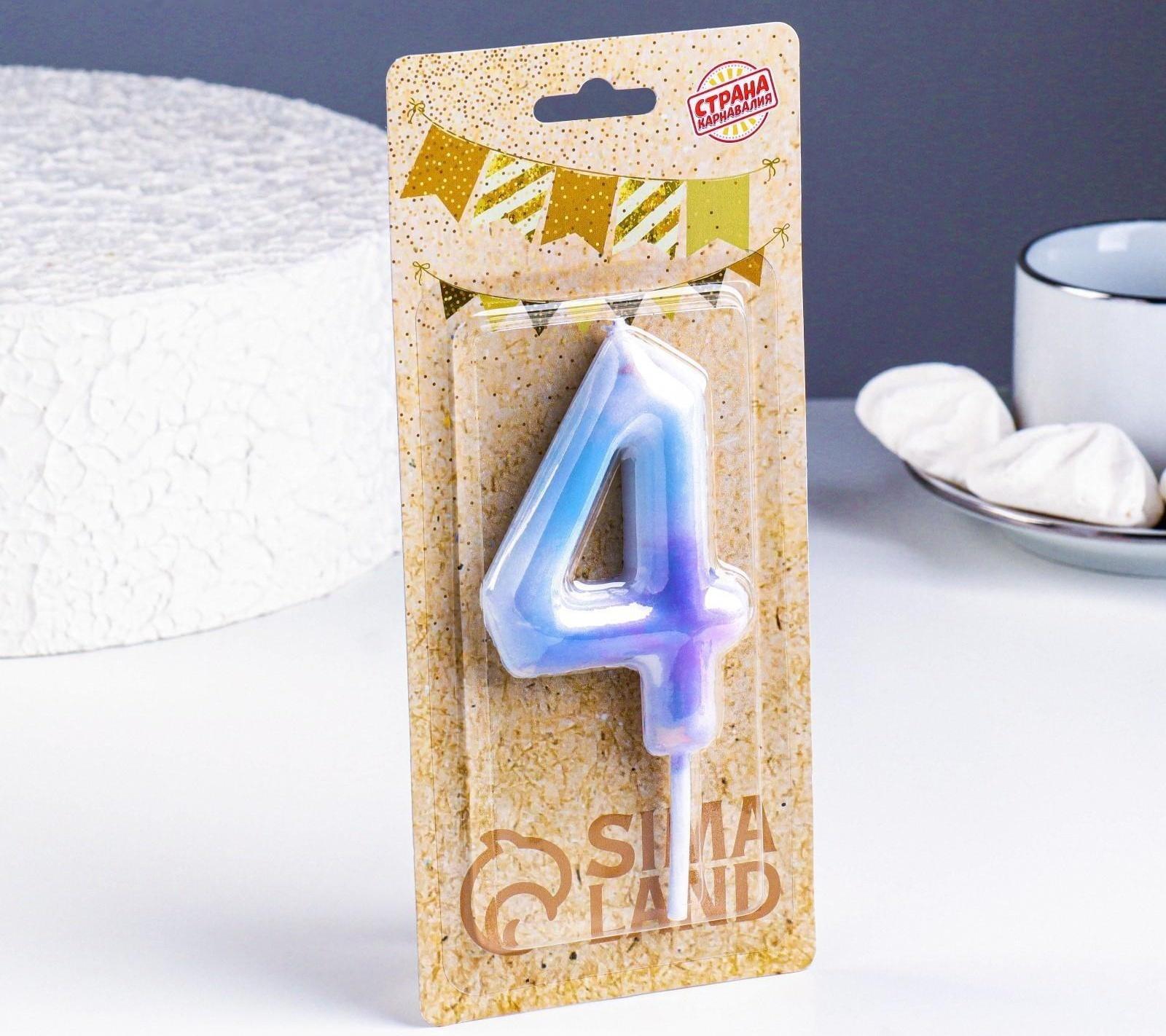 Свеча в торт на шпажке 