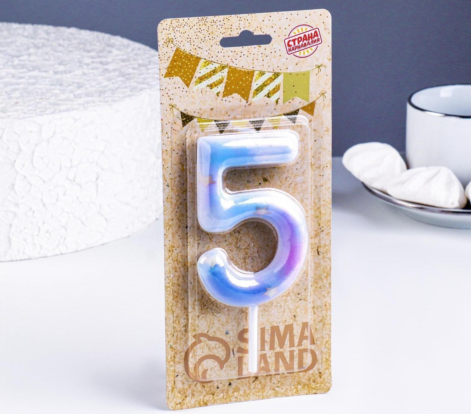 Свеча в торт на шпажке 