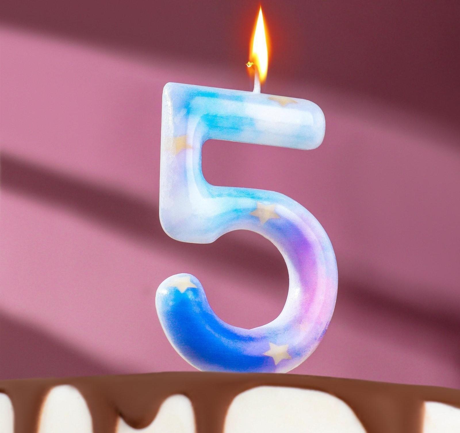 Свеча в торт на шпажке 