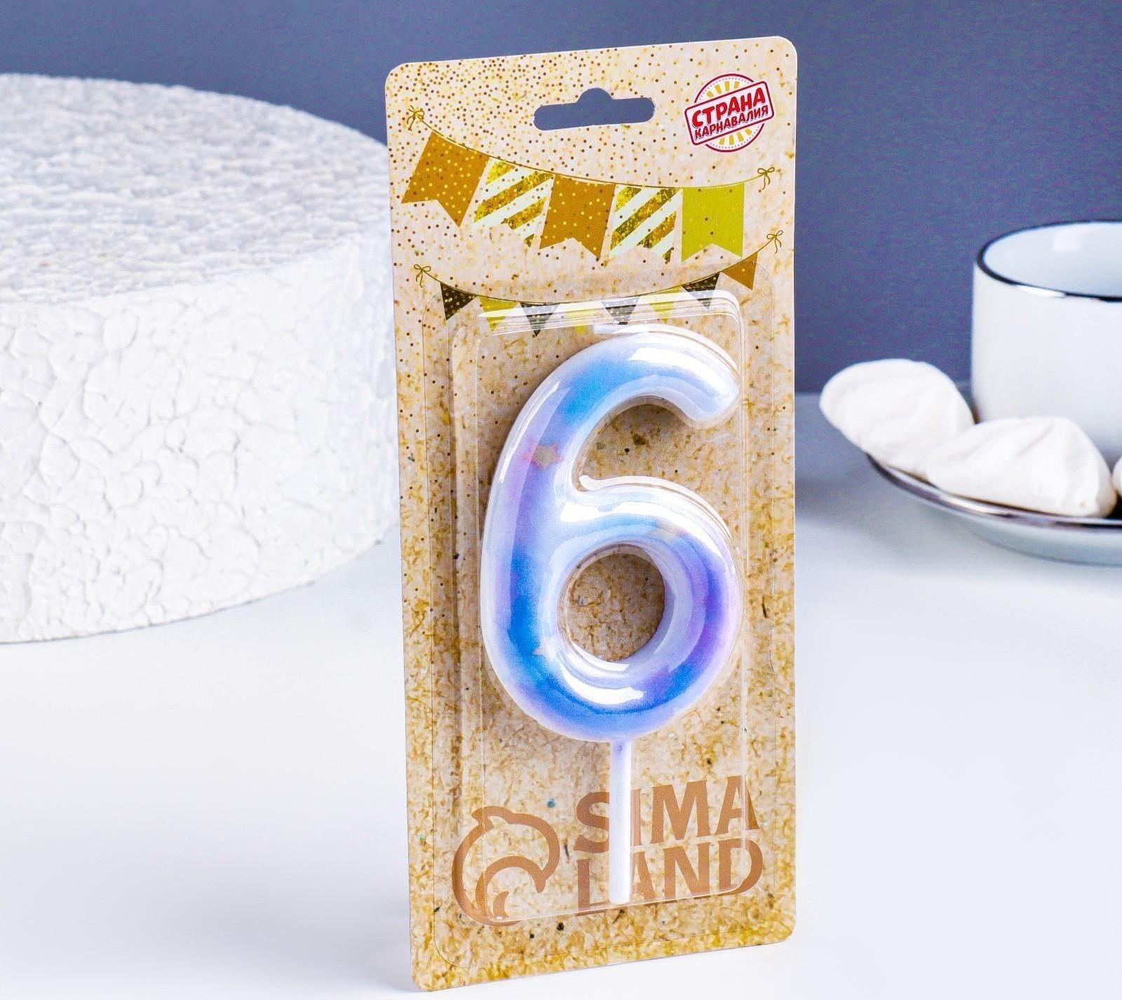 Свеча в торт на шпажке 