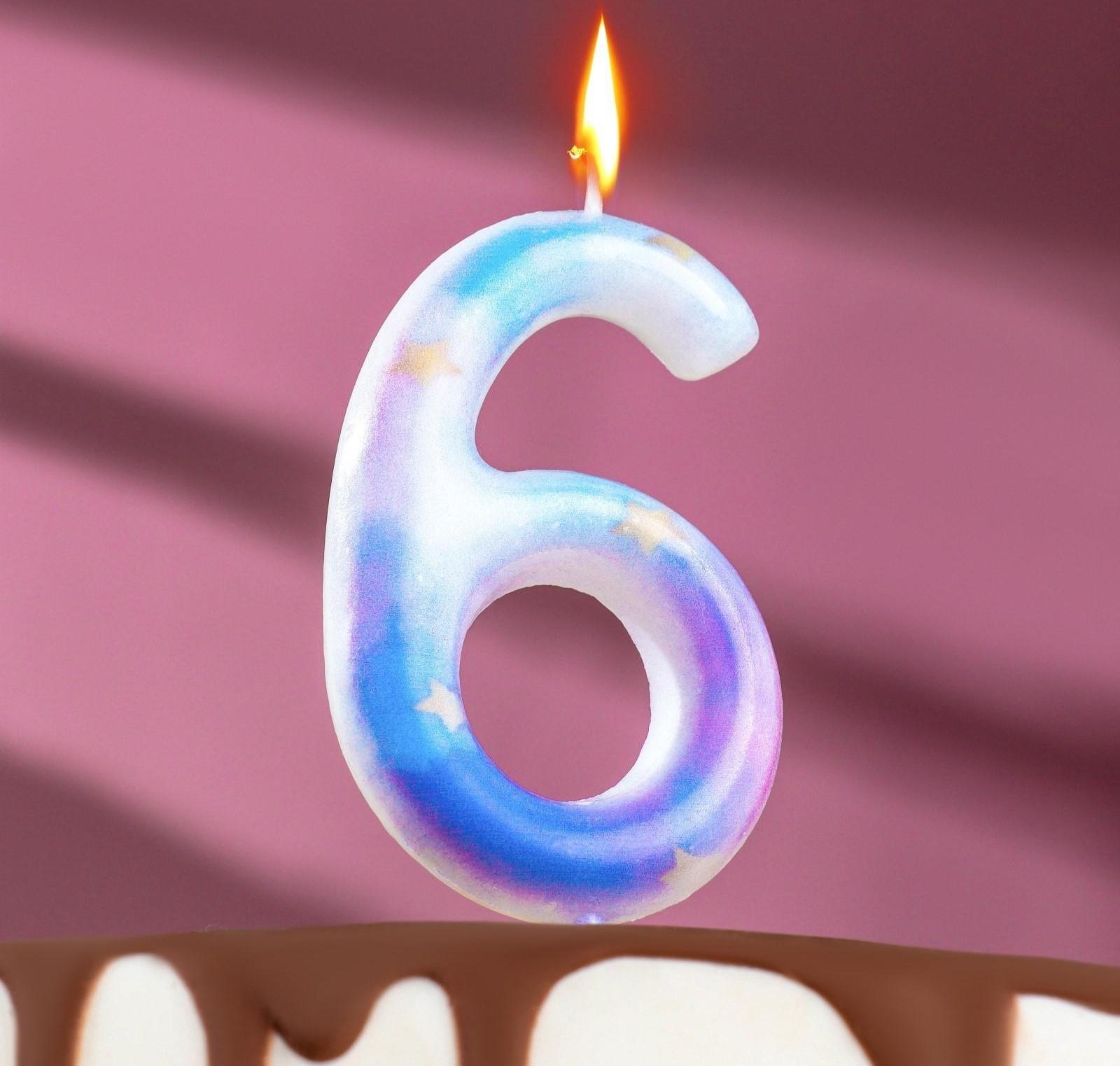 Свеча в торт на шпажке 