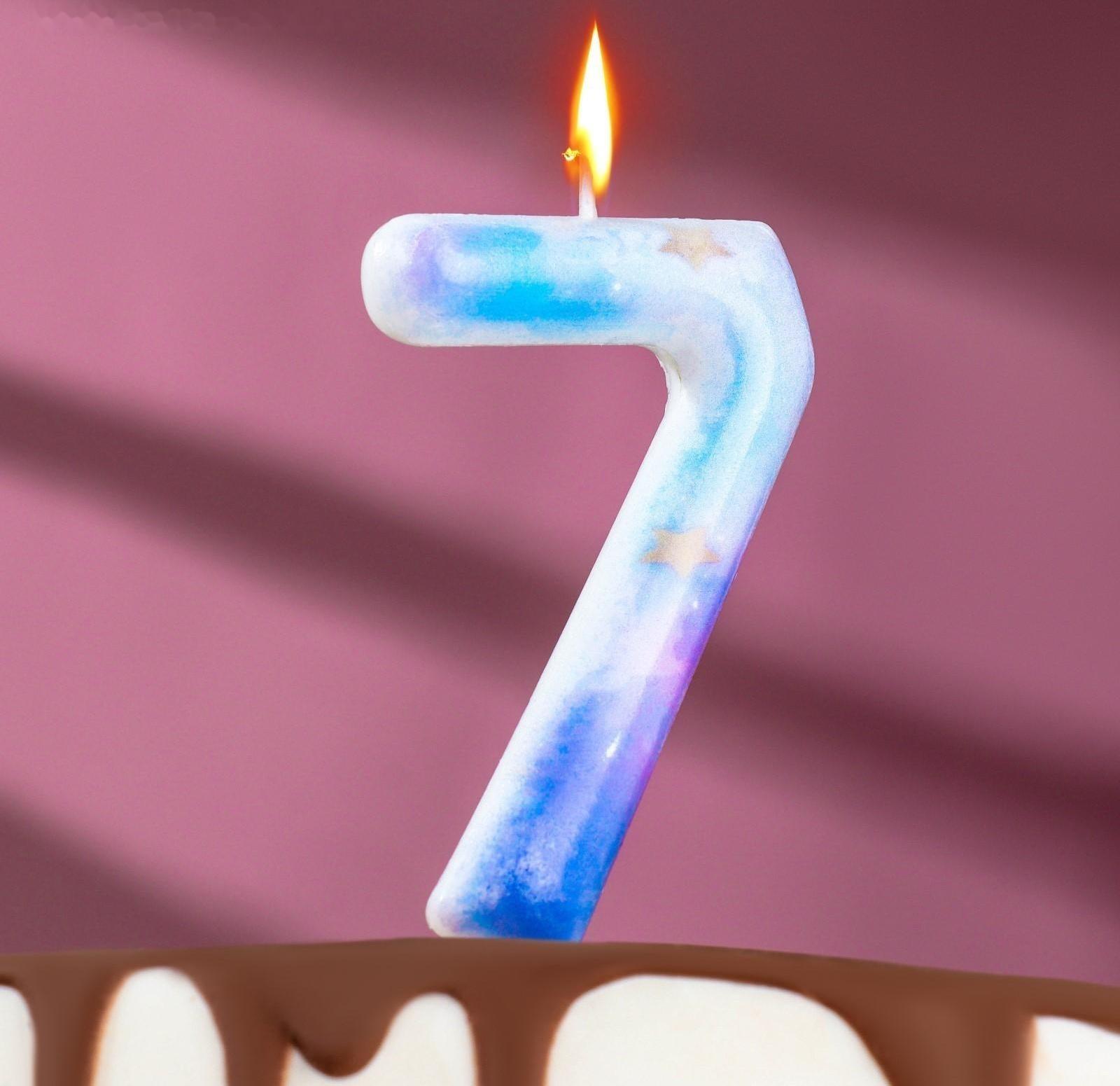 Свеча в торт на шпажке 