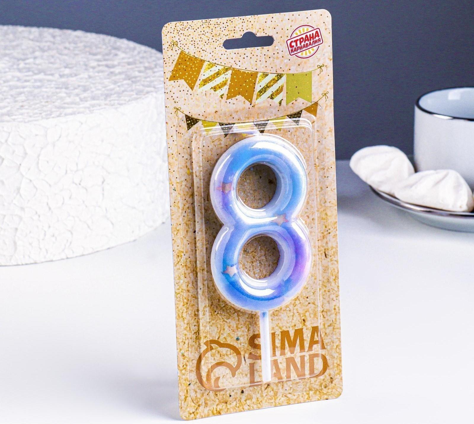 Свеча в торт на шпажке 