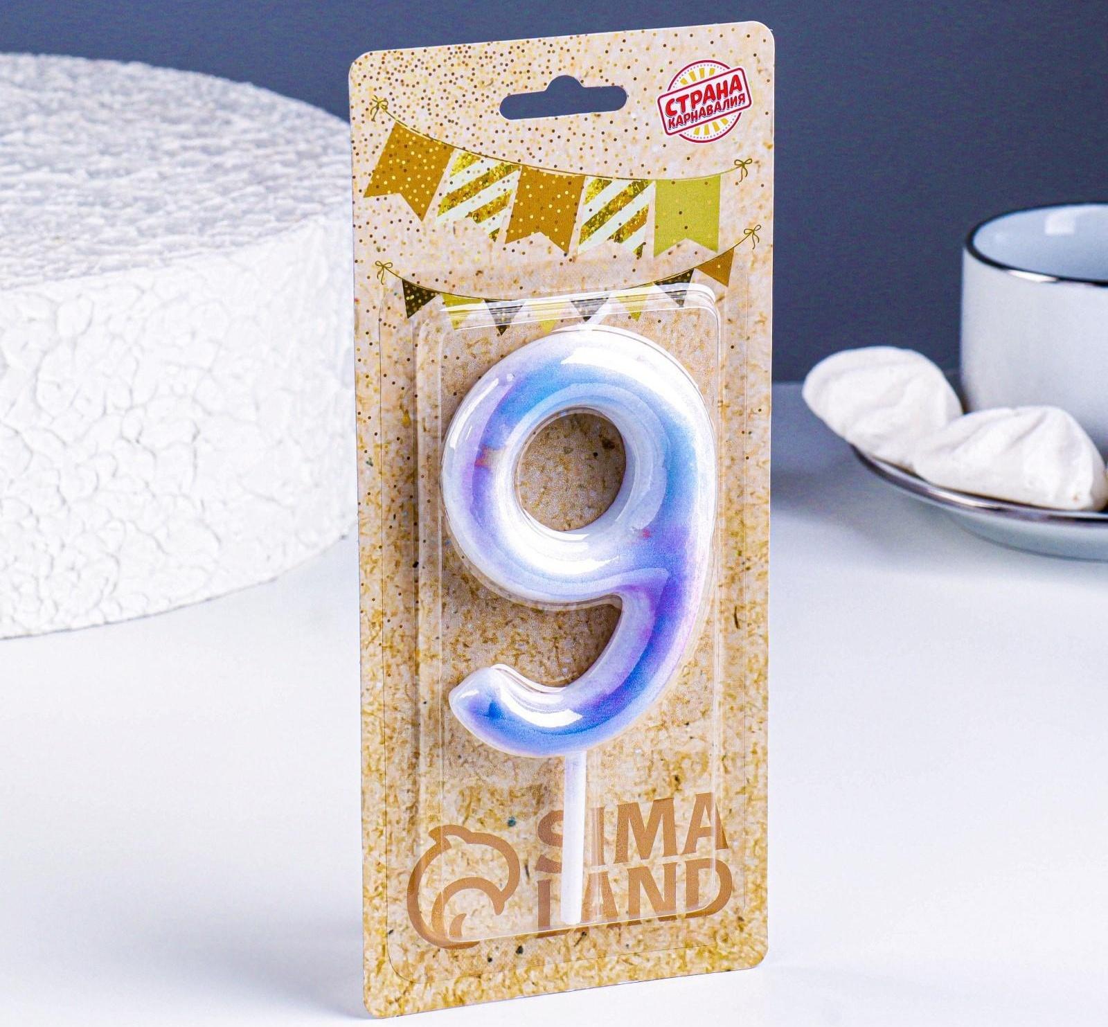 Свеча в торт на шпажке 