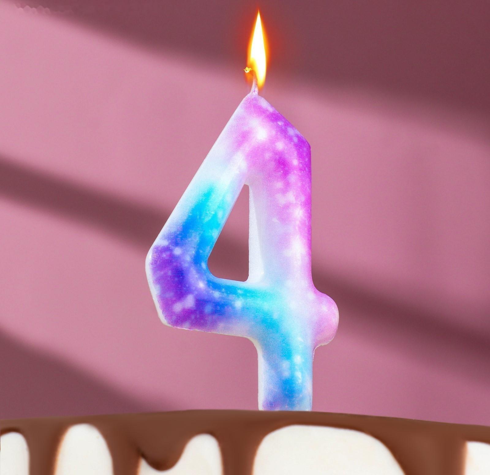 Свеча в торт на шпажке 