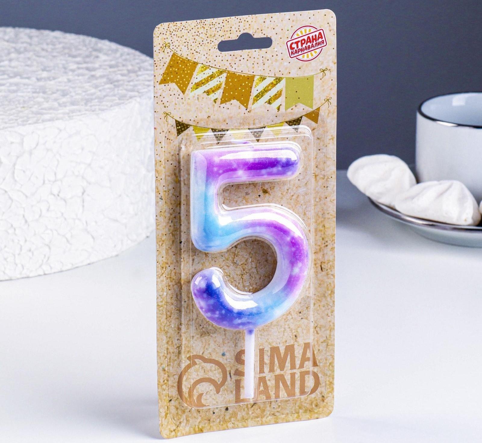 Свеча в торт на шпажке 