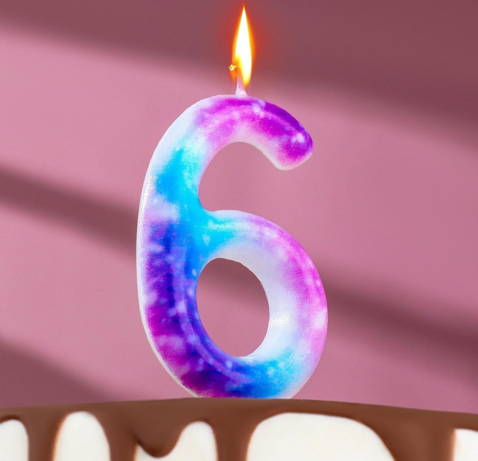 Свеча в торт на шпажке 