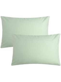 Комплект наволочек Этель, 50х70 см - 2 шт, светло-зеленый, поплин 125 г/м2