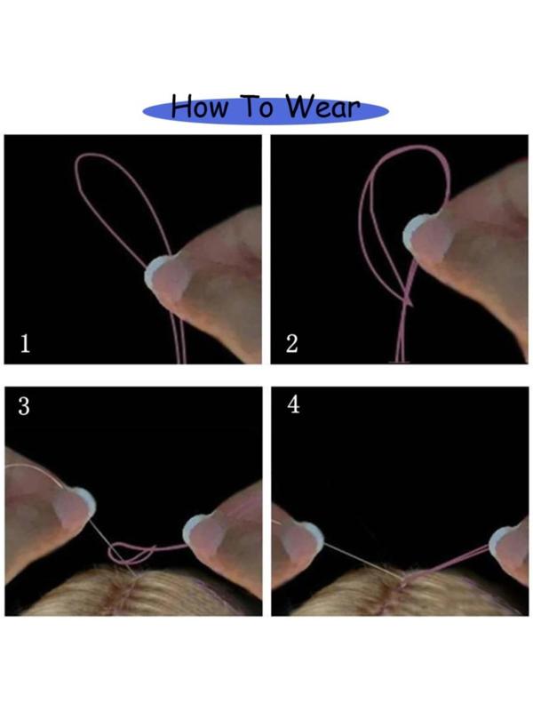 Нити для волос, блестящие, 90 см, цвет МИКС