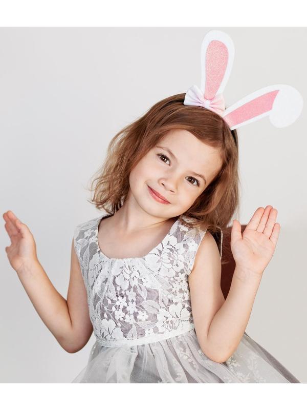Карнавальный ободок-ушки зайчика «Милашка»