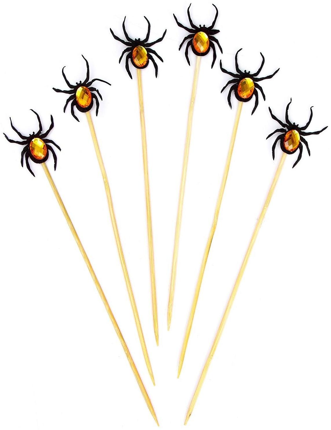 Шпажки «Паук» набор 6 шт., МИКС