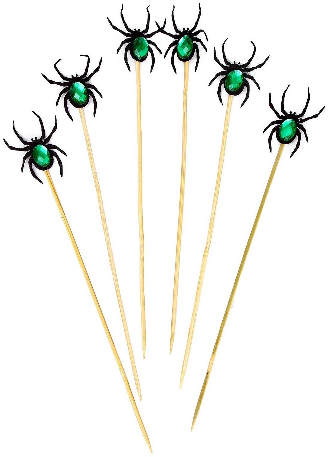 Шпажки «Паук» набор 6 шт., МИКС