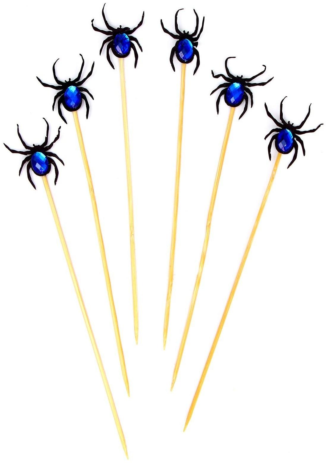 Шпажки «Паук» набор 6 шт., МИКС