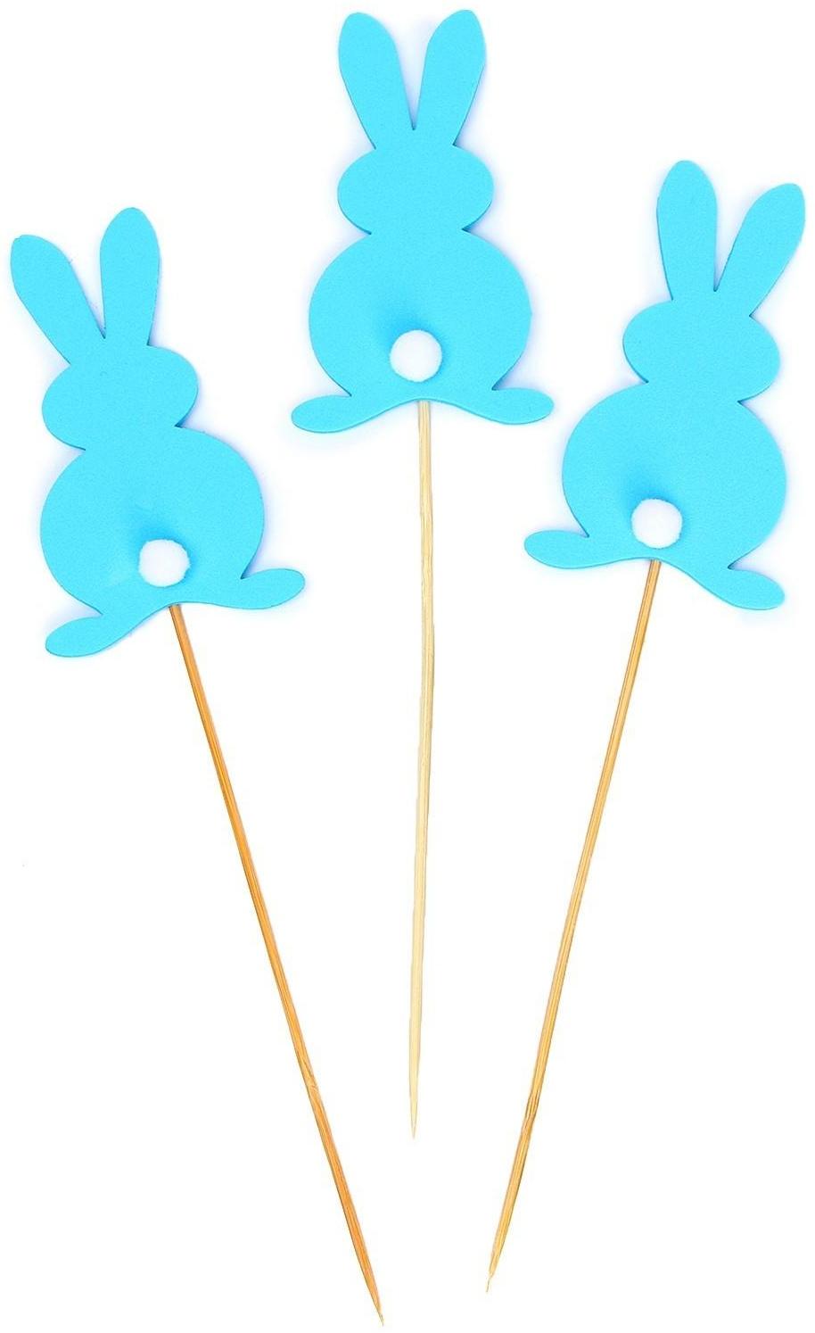 Топпер «Зайка», набор, 3 шт, цвета МИКС