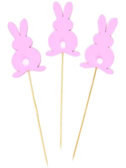 Топпер «Зайка», набор, 3 шт, цвета МИКС