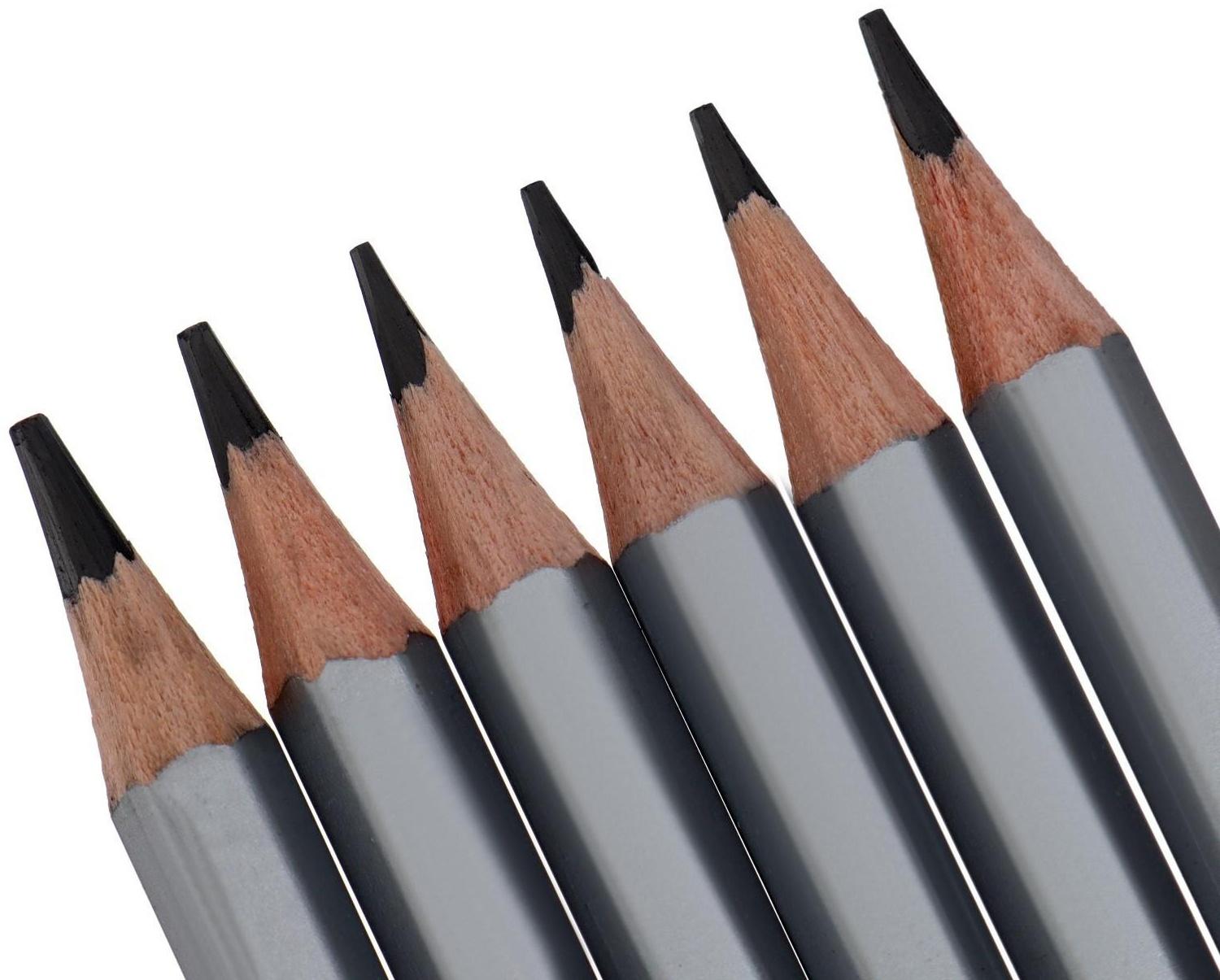 Карандаш чернографитный ErichKrause ArtBerry, шестигранный, ударопрочный, различной твёрдости