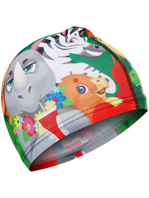 Набор для плавания детский ONLYTOP Swim «Зверята»: очки+шапочка, обхват 46-52