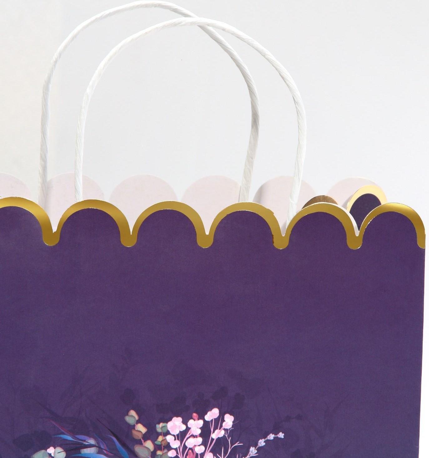 Пакет подарочный крафтовый «Enjoy», 23 × 30 × 12 см