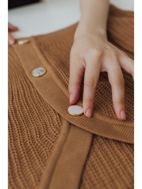 Набор металлических пуговиц на ножке, d = 25 мм, 2 шт, цвет золотой/розовый кварц