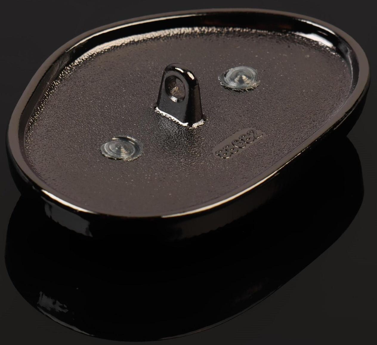 Пуговица металлическая на ножке, декоративная, 30 × 42 мм, цвет золотой