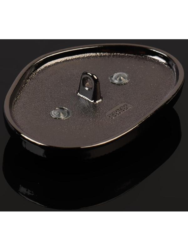 Пуговица металлическая на ножке, декоративная, 30 × 42 мм, цвет золотой